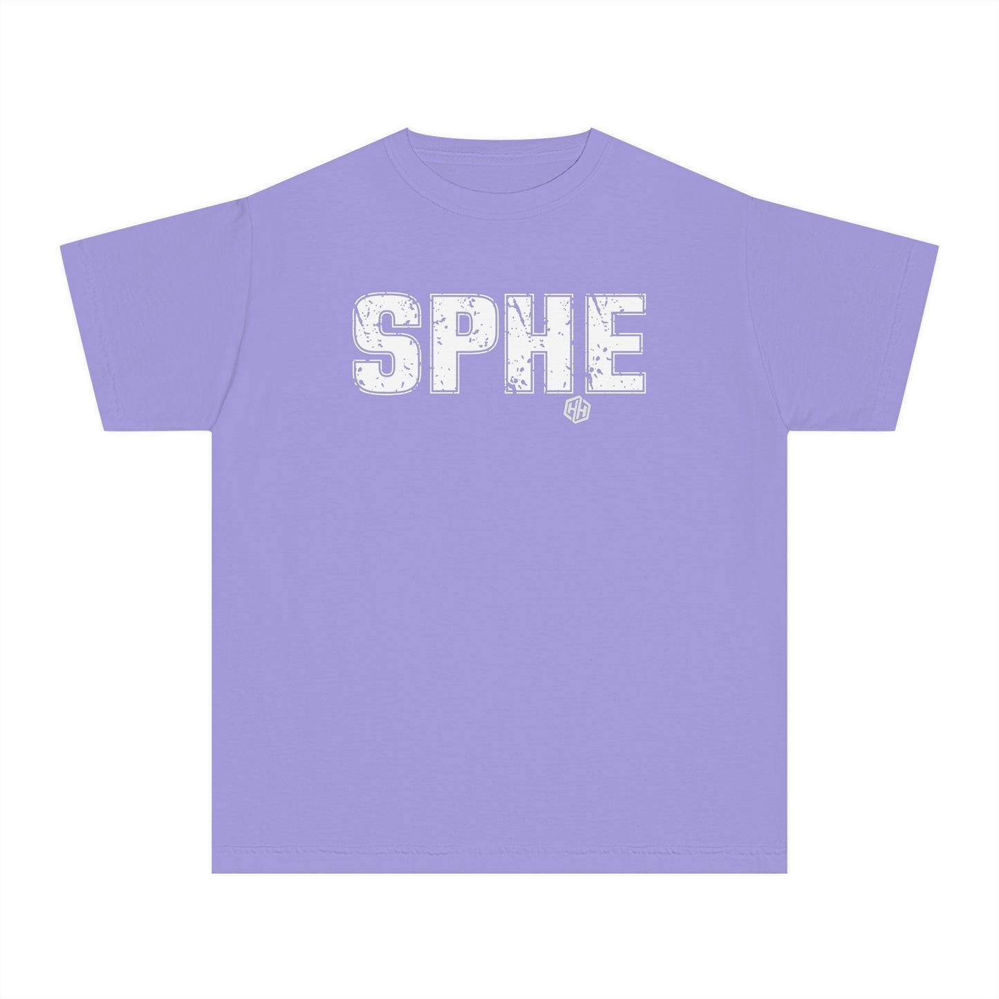 SPHE Youth Comfort Colors T . White Text