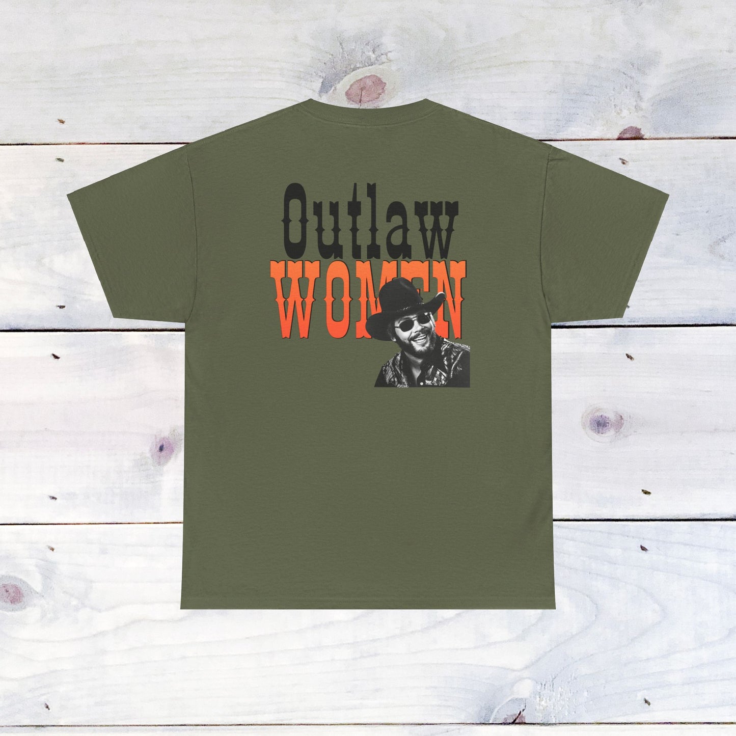 Hank Outlaw Women Unisex Cotton Tee