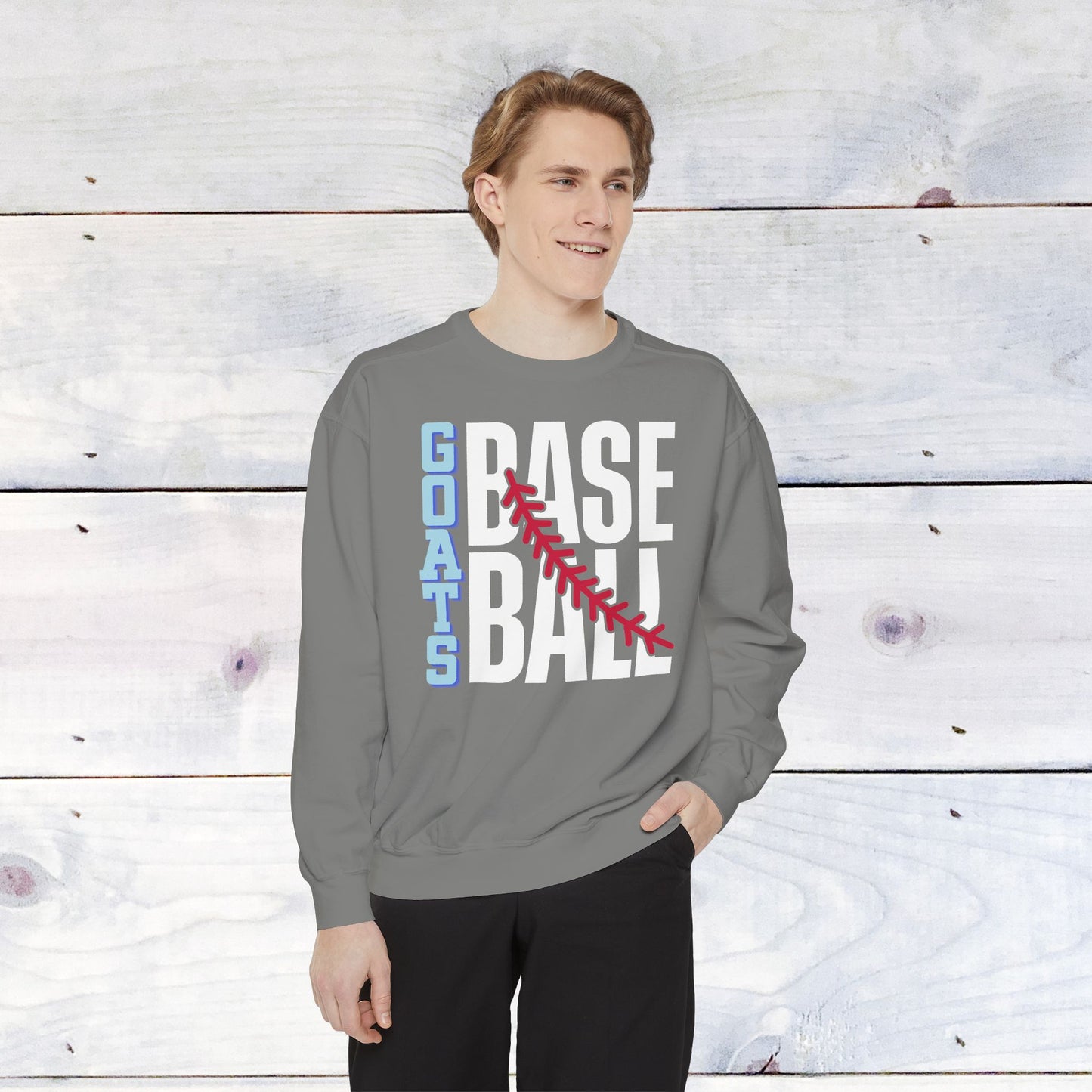 Goats Baseball Comfort Color Sweatshirt