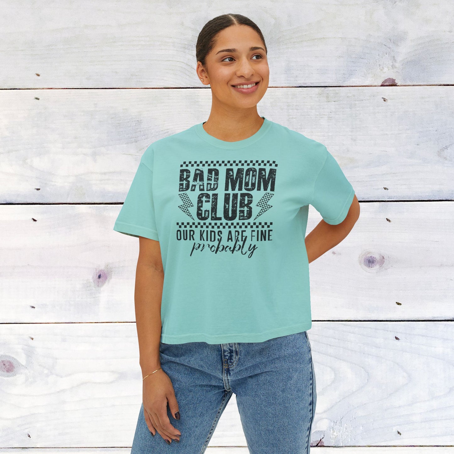 Bad Mom Club Tee - Comfort Colors Women's Boxy T‑Shirt