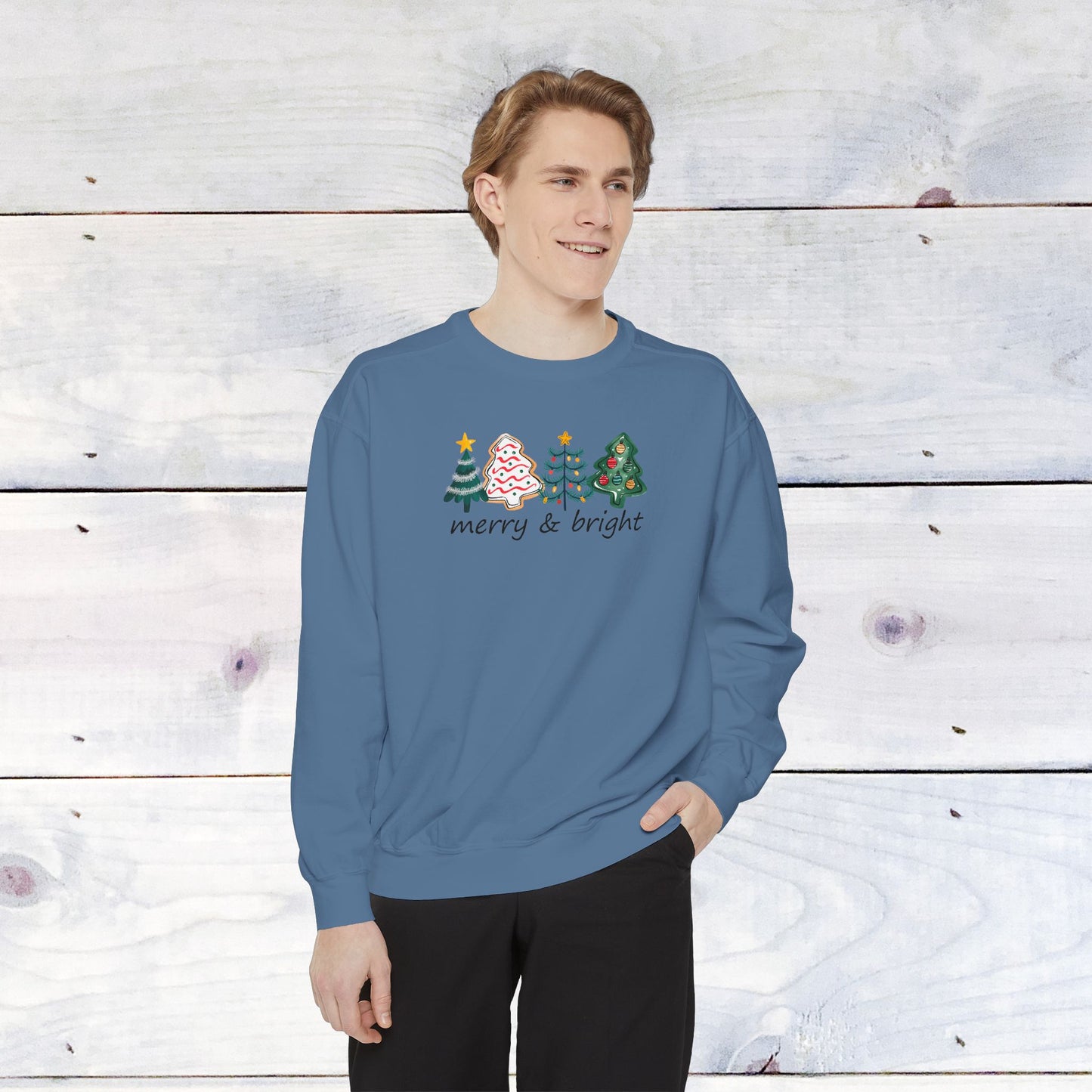 Merry & Bright Comfort Colors Sweater
