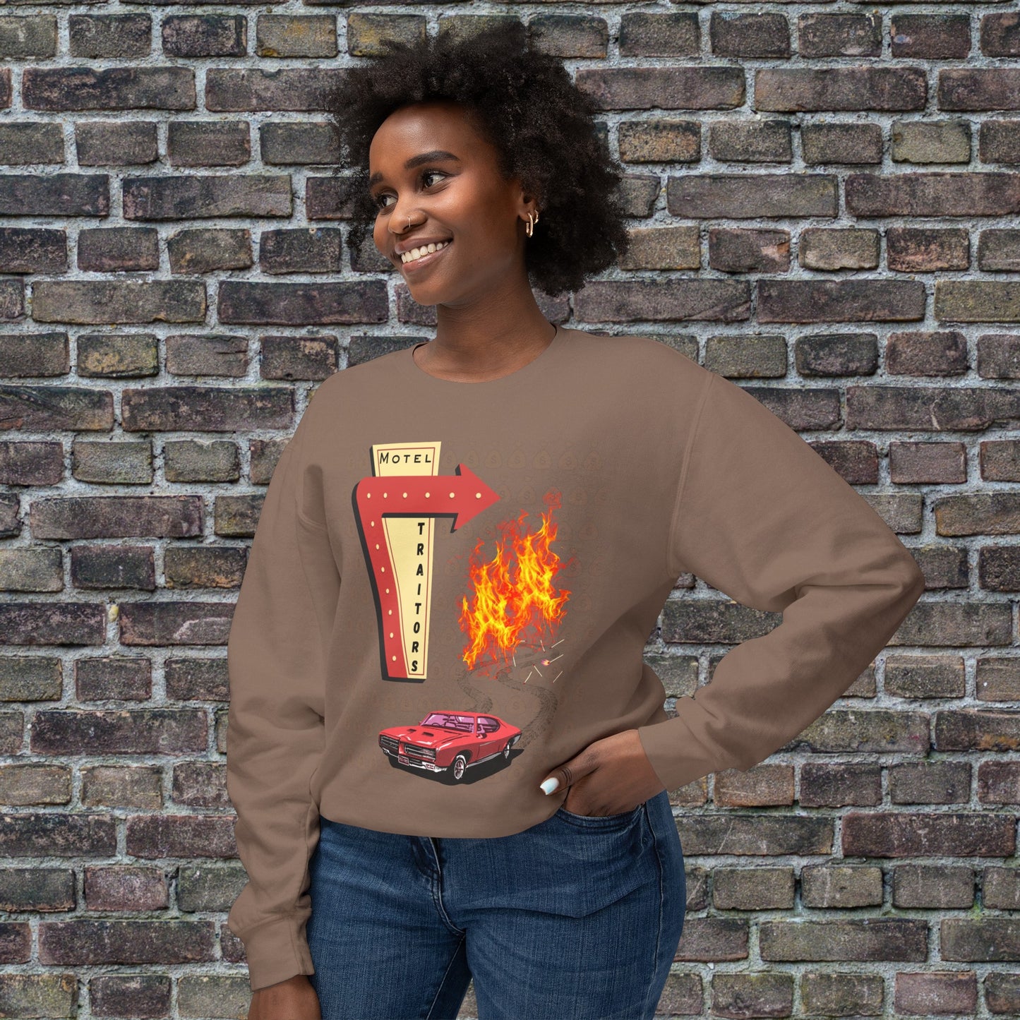 Motel Traitors, Getaway Car - Comfort Colors Sweater