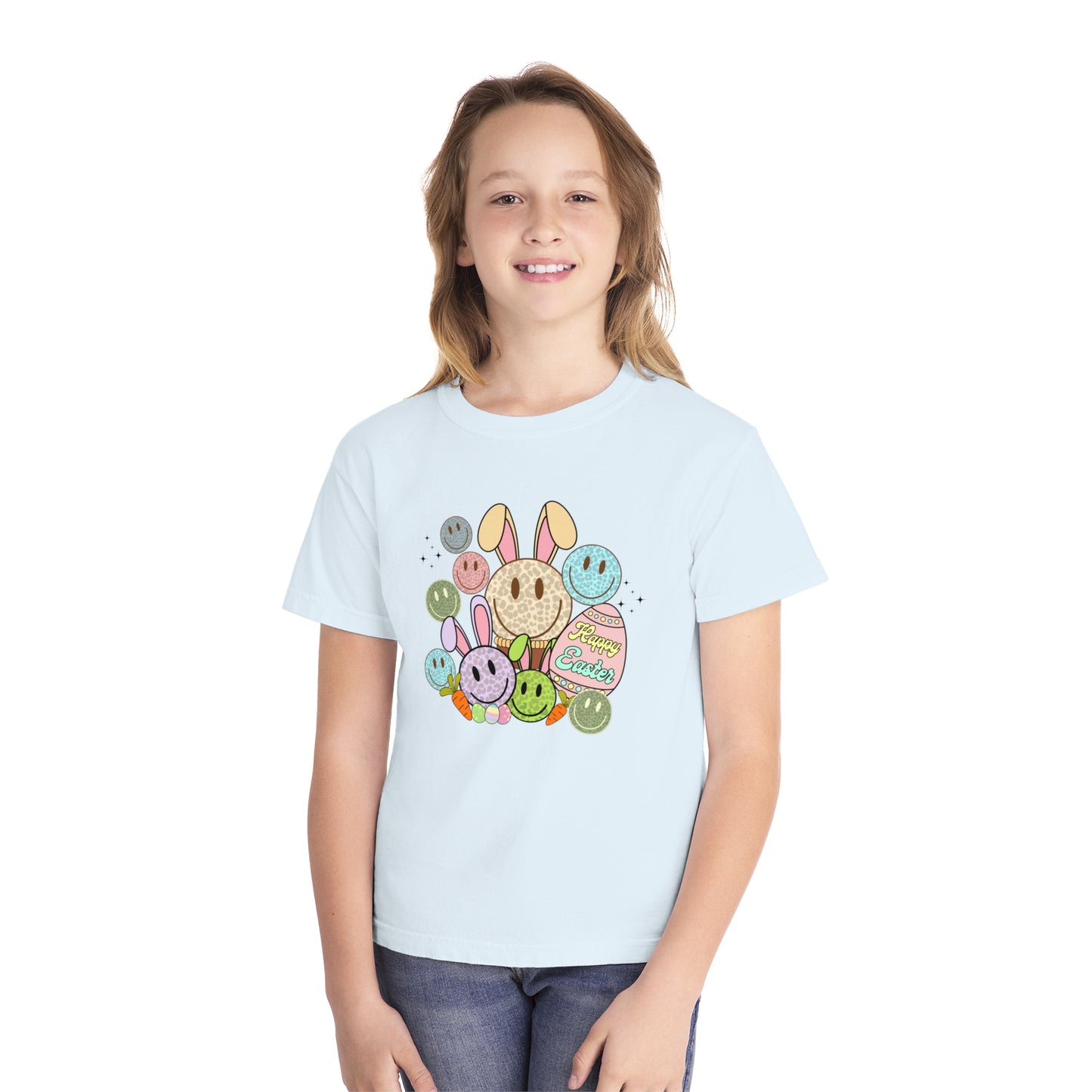 Funky Easter Youth Comfort Colors Tee