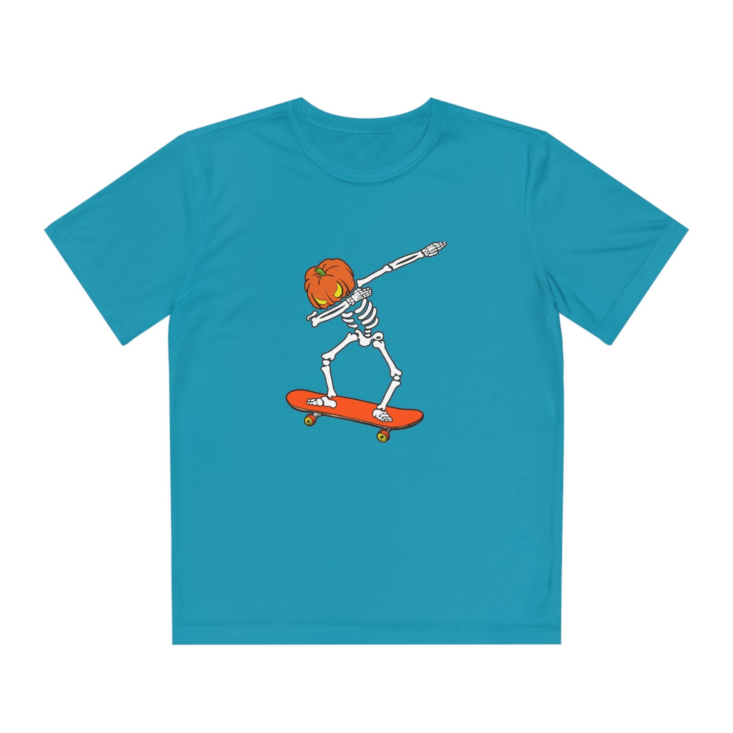 Dabbing Pumpkin Skelly Skater T