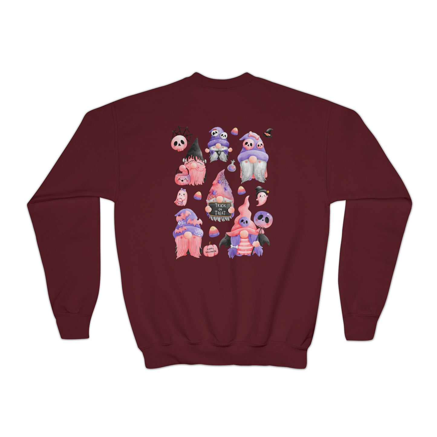 Girls Youth Halloween Gnome Sweater 2