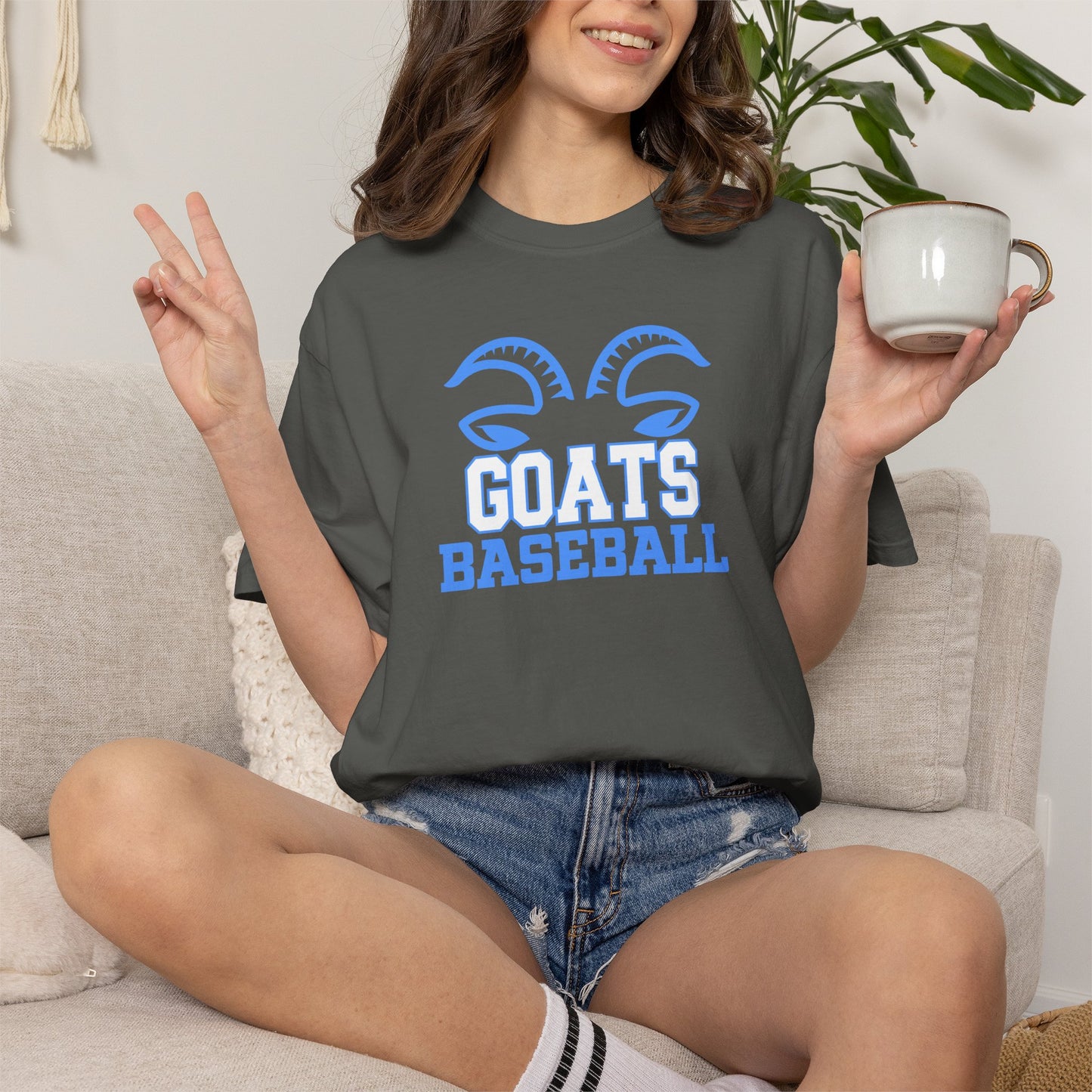 Goats Baseball T-Shirt — Comfort Colors Unisex