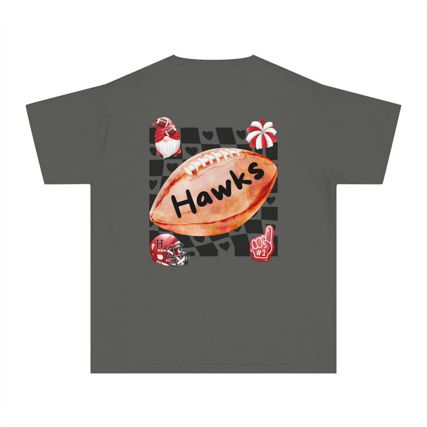 Youth Fun Hawks Cheer Tee