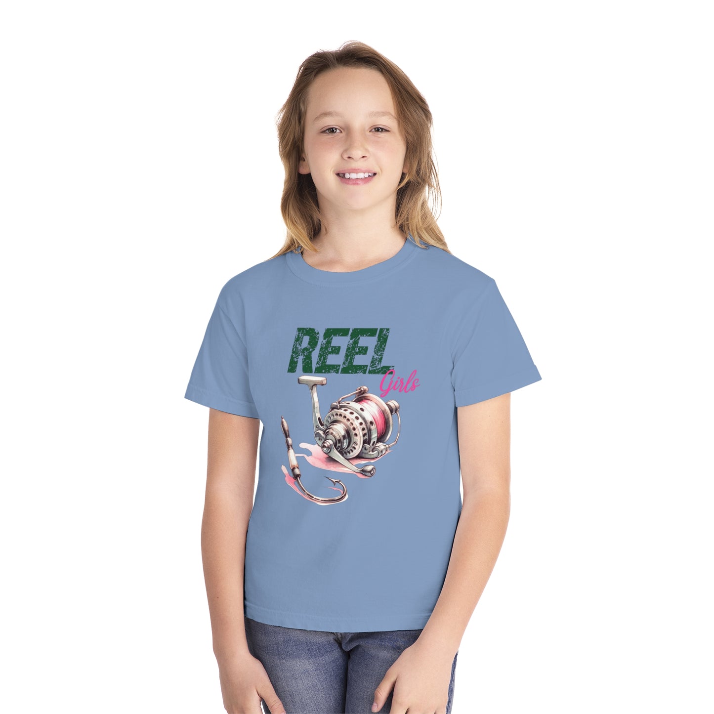 REEL Girls Youth Comfort Colors Tee