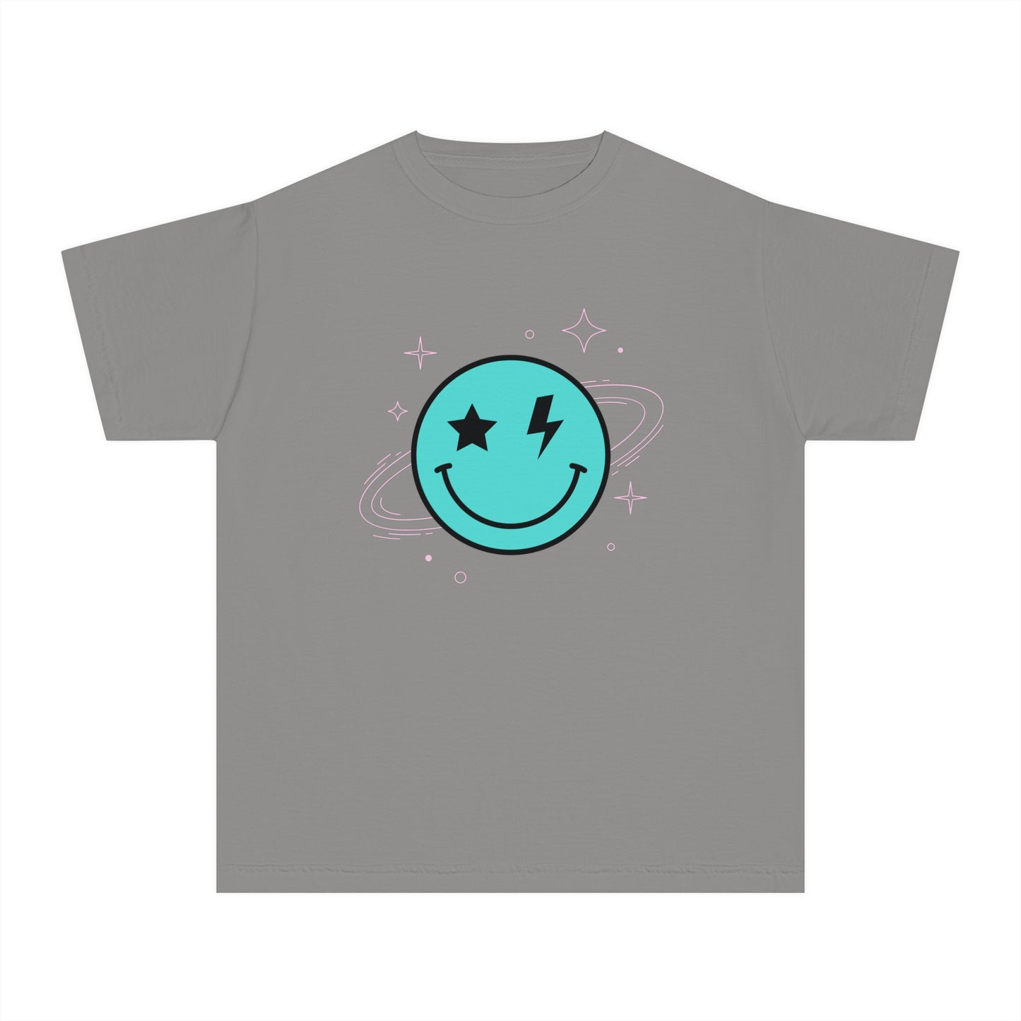Youth Space Smiley Comfort Colors T-Shirt