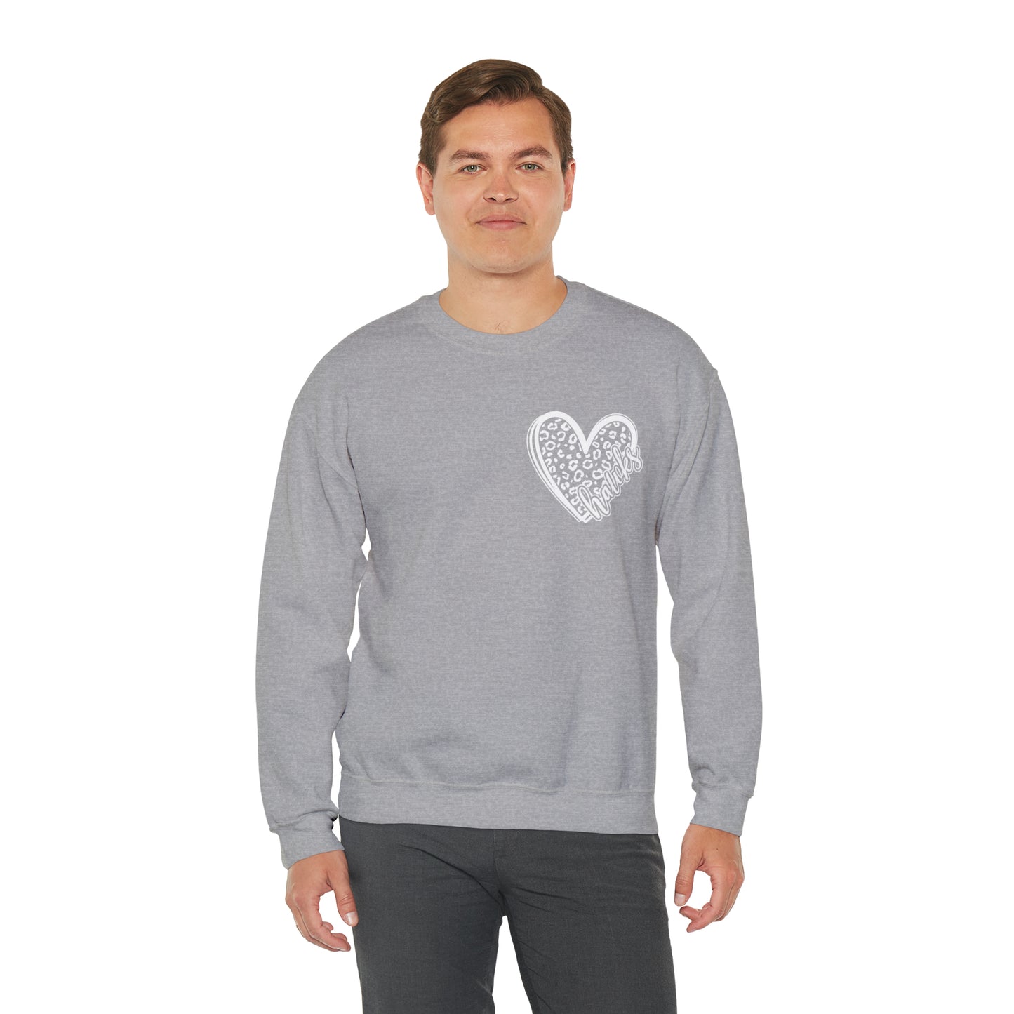 Hawks Cheetah Heart Sweater