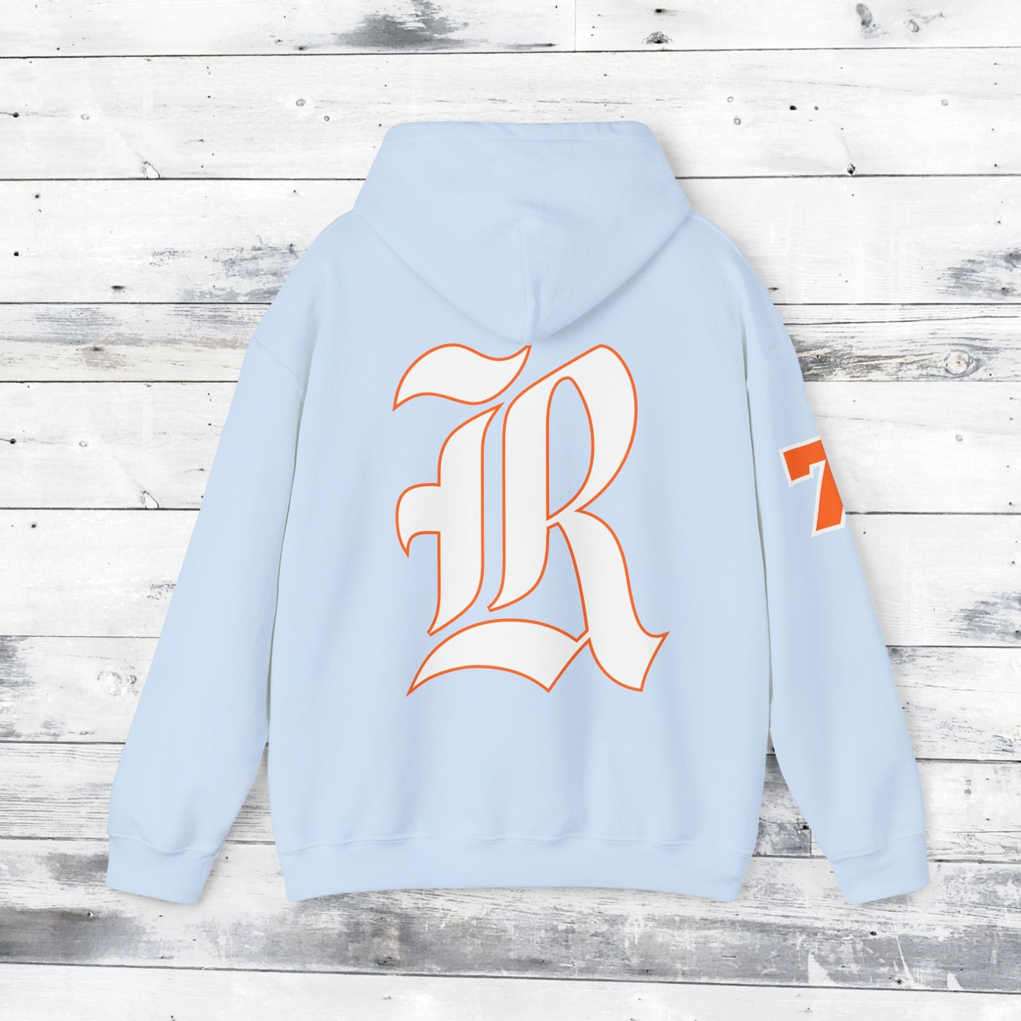 Custom Number Sleeve Jackets Stinger Hoodie Front - Old School R back