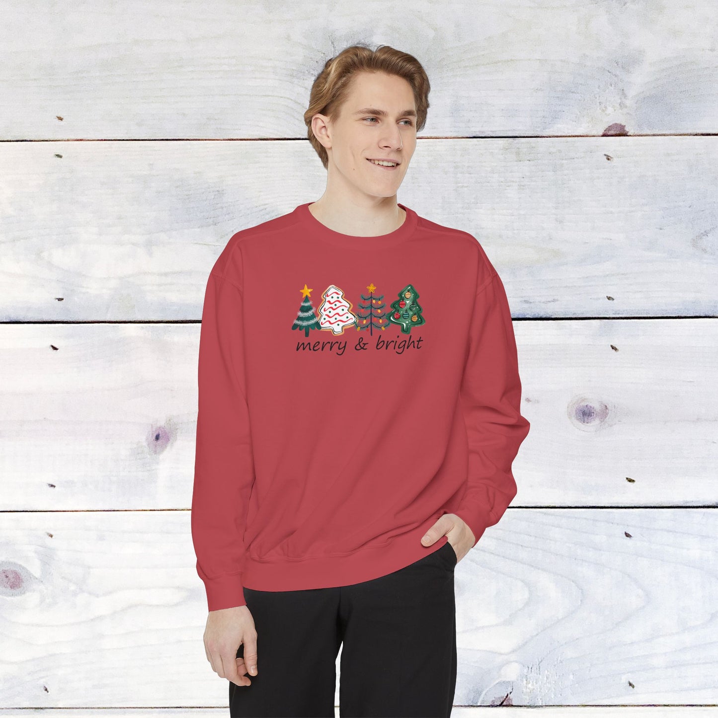 Merry & Bright Comfort Colors Sweater