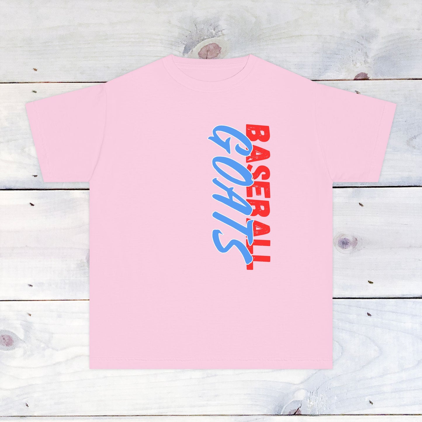 Youth GOATS Baseball Drip Tee -Comfort Colors