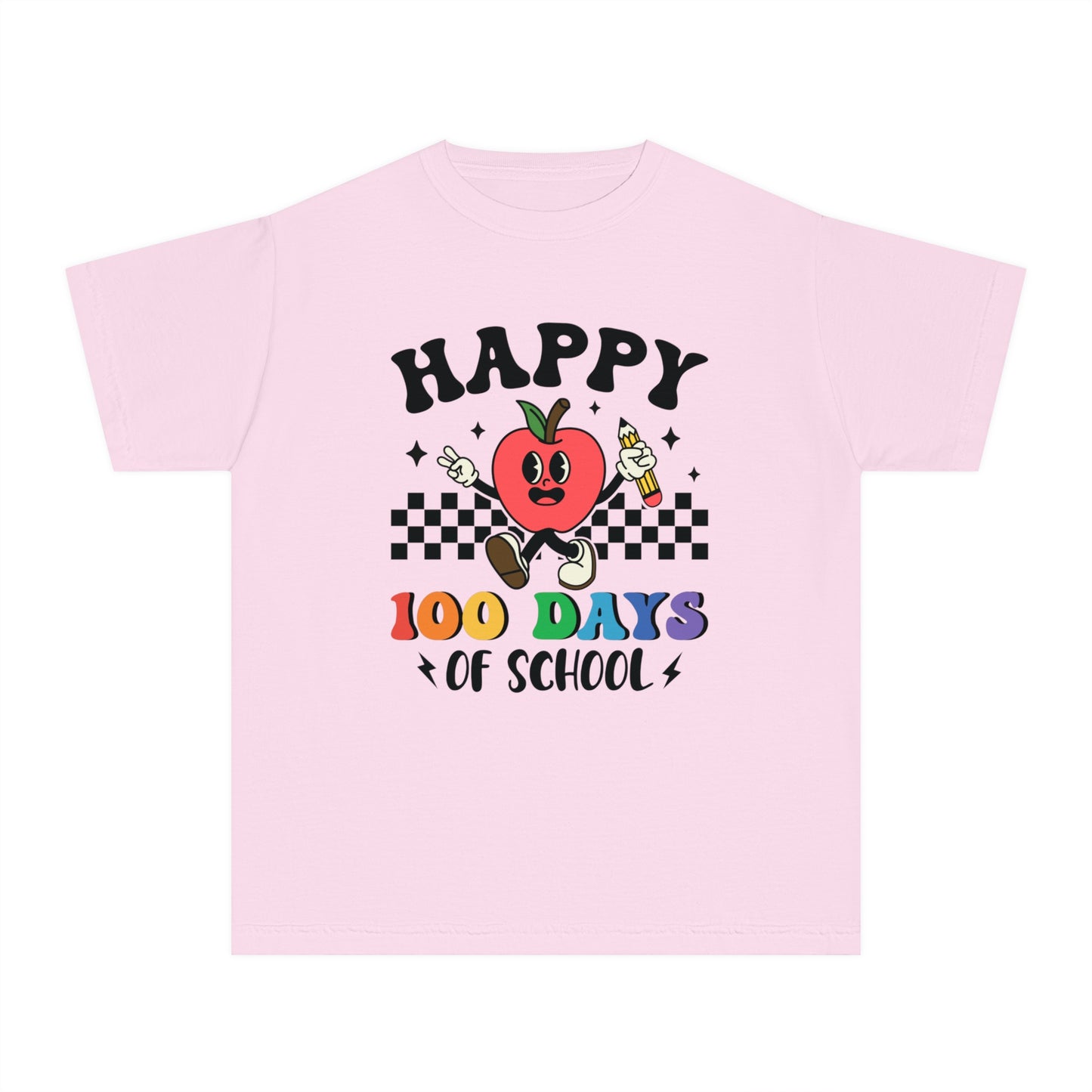 Youth Happy 100 Days Comfort Colors Tee