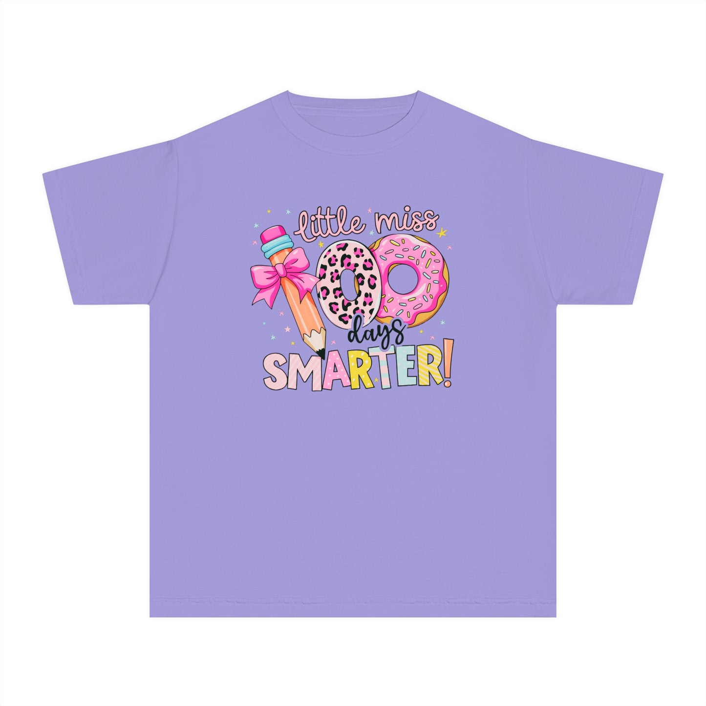 Youth Little Miss 100 Days Comfort Colors Tee