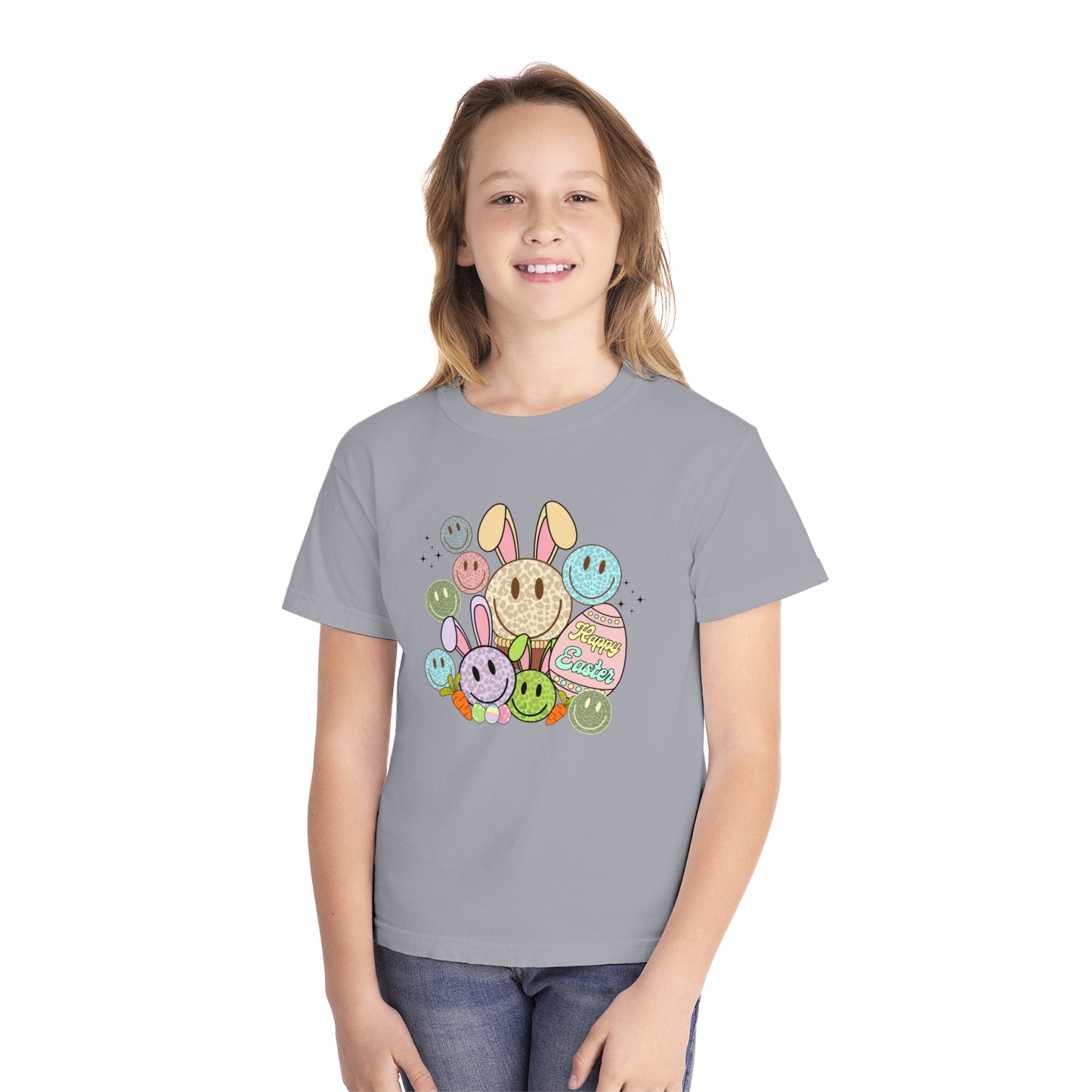 Funky Easter Youth Comfort Colors Tee