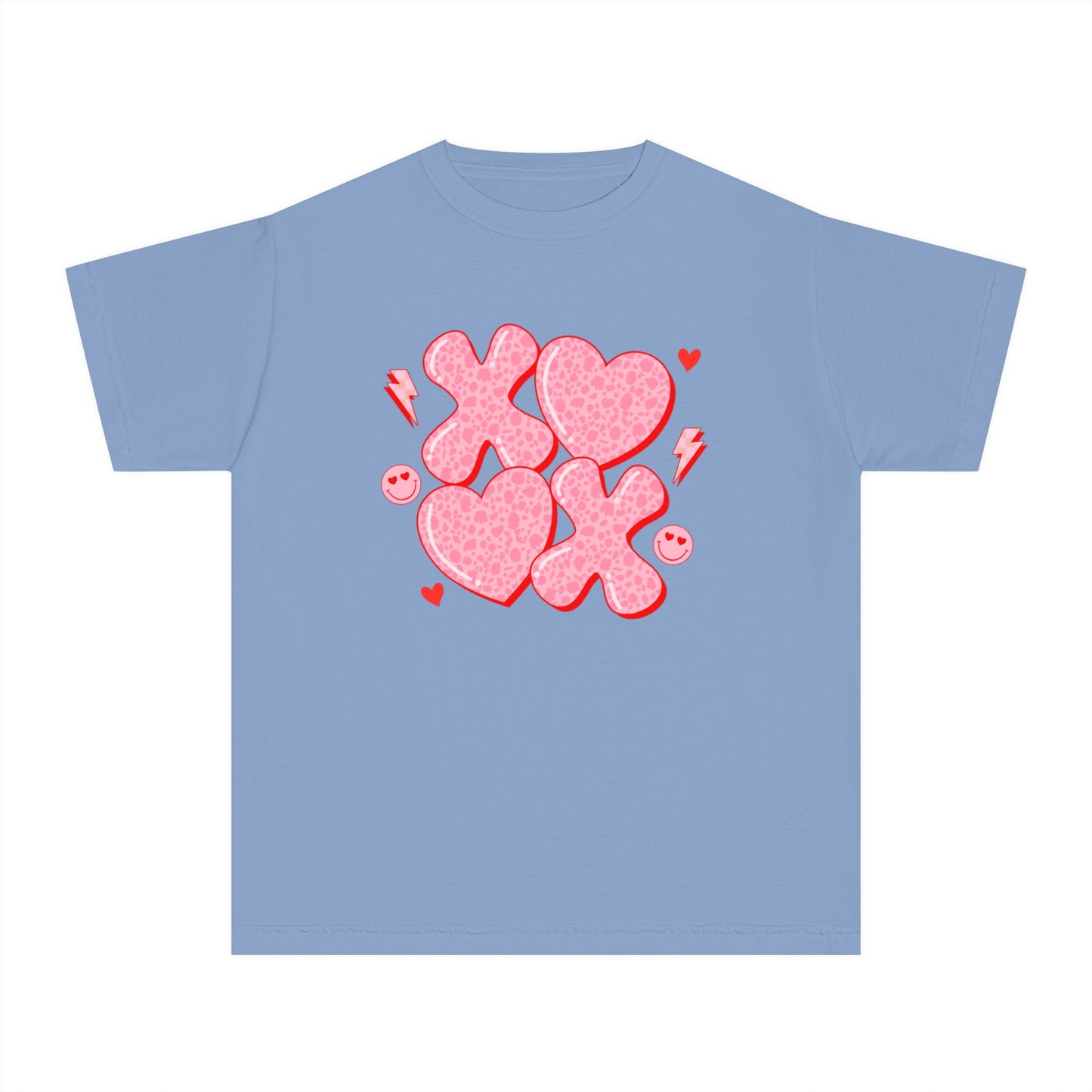 XOXO Cheetah Youth Comfort Colors Tee