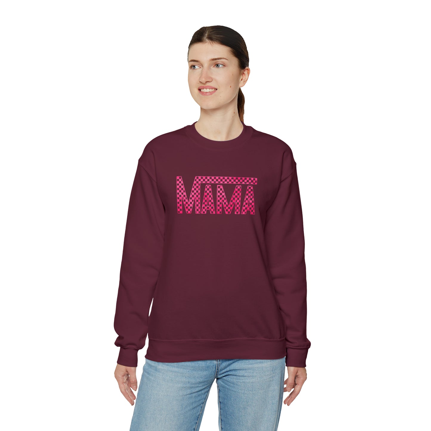 Pink Mama Checkered Sweater
