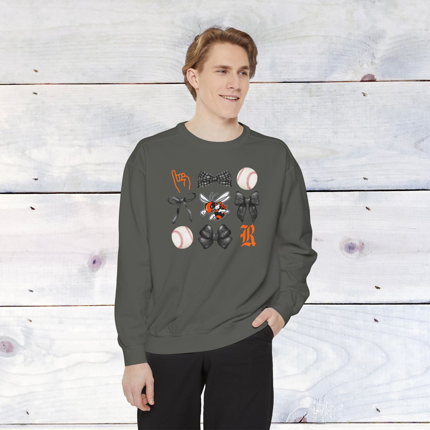 The GRID Rockwall Baseball Comfort Colors Sweater