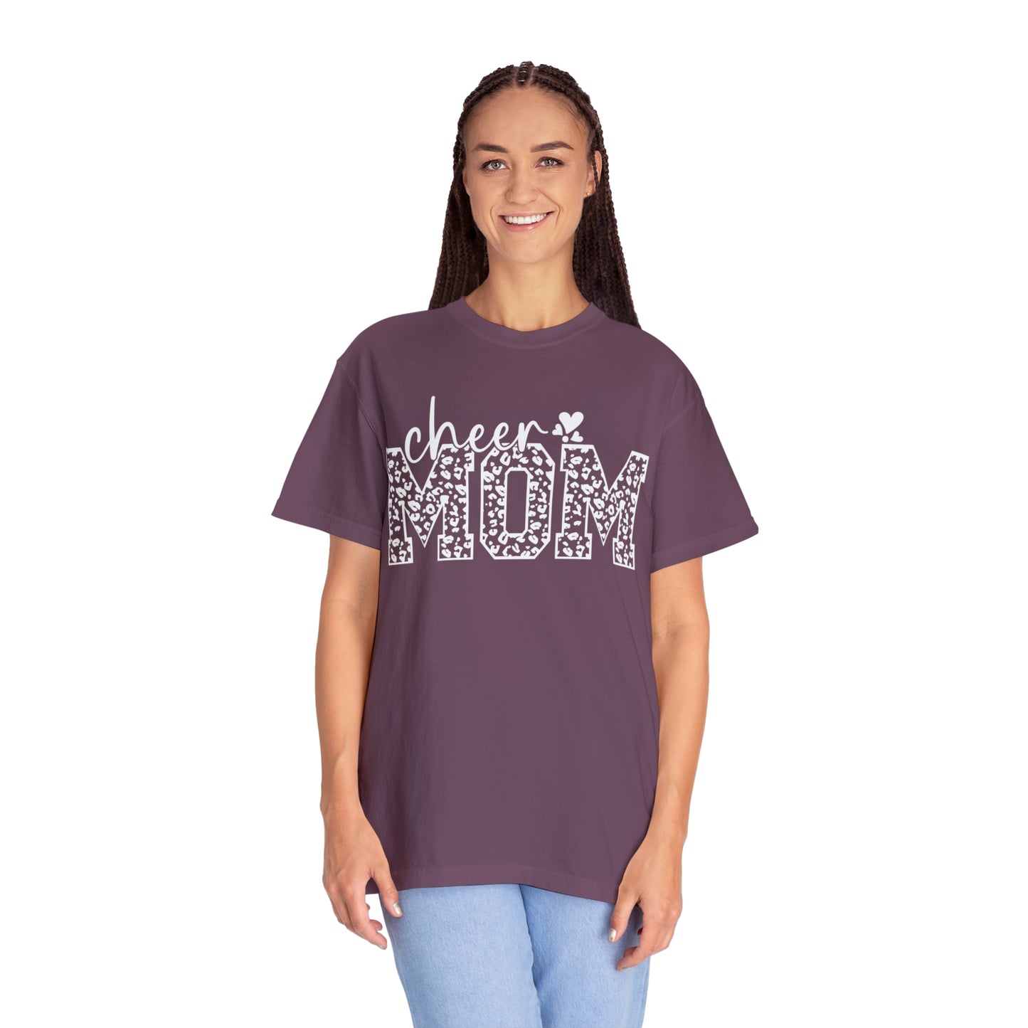 Cheetah Cheer Mom - Comfort Colors T