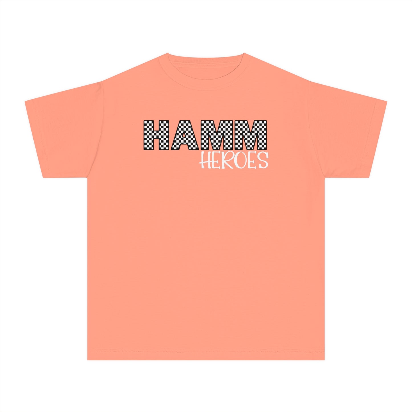 HAMM Checkered Youth Comfort Colors T . White Text