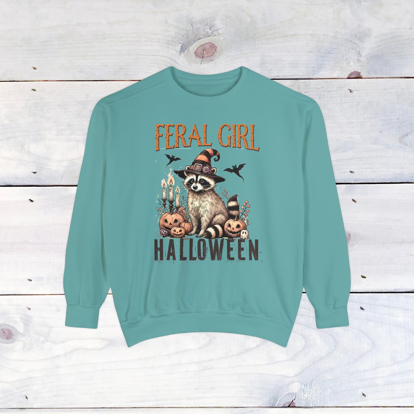 Feral Girl Halloween Comfort Colors Sweater