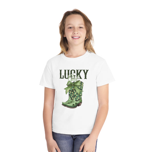 Lucky Girl Youth Comfort Colors Tee