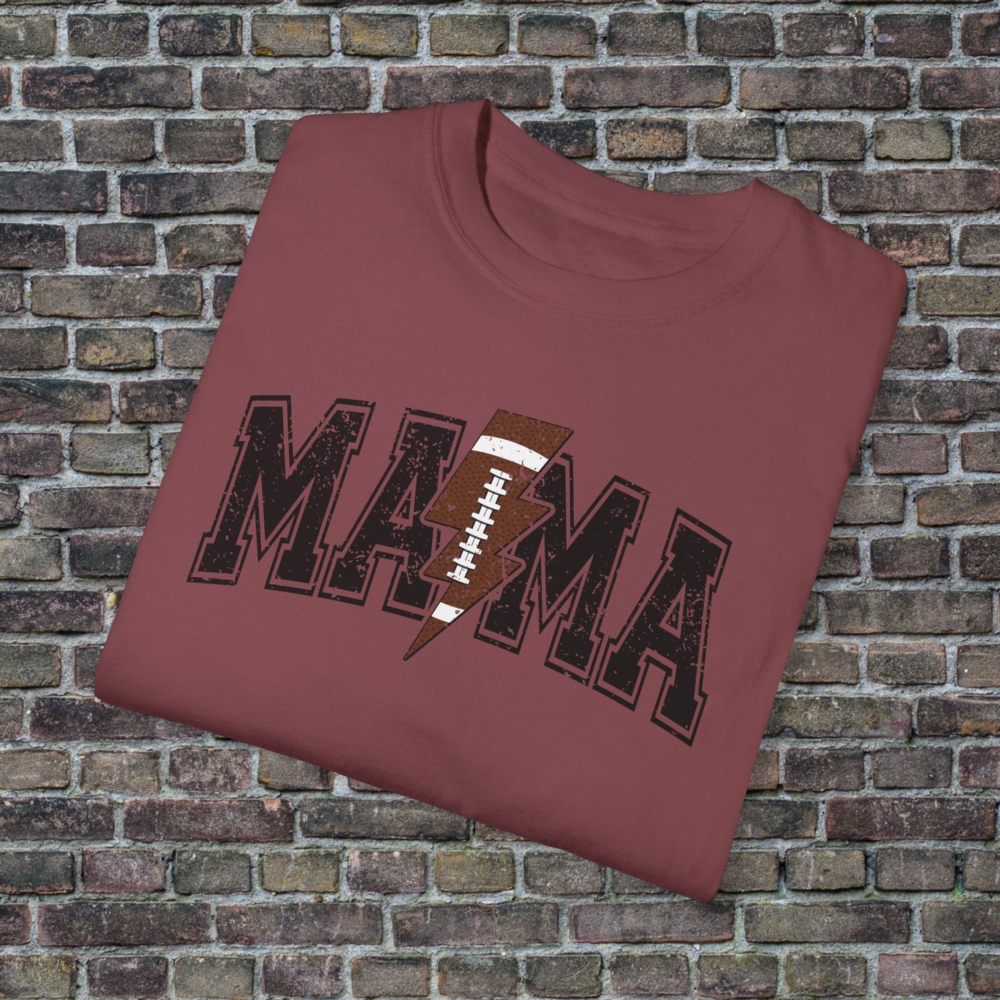 Football Mama Bolt Comfort Colors T