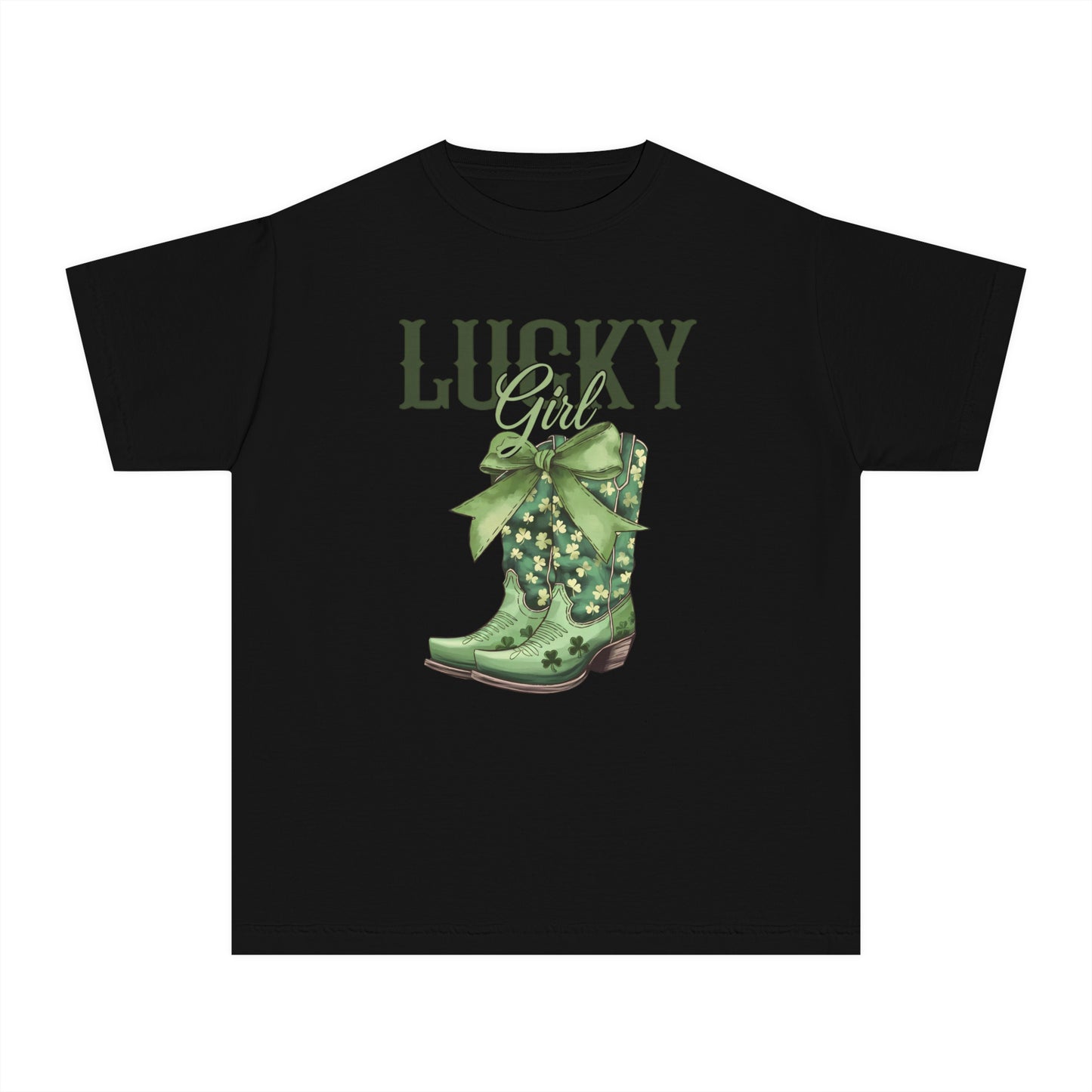 Lucky Girl Youth Comfort Colors Tee