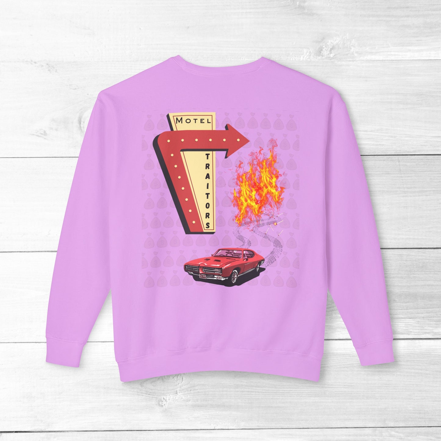 Motel Traitors, Getaway Car - Comfort Colors Sweater