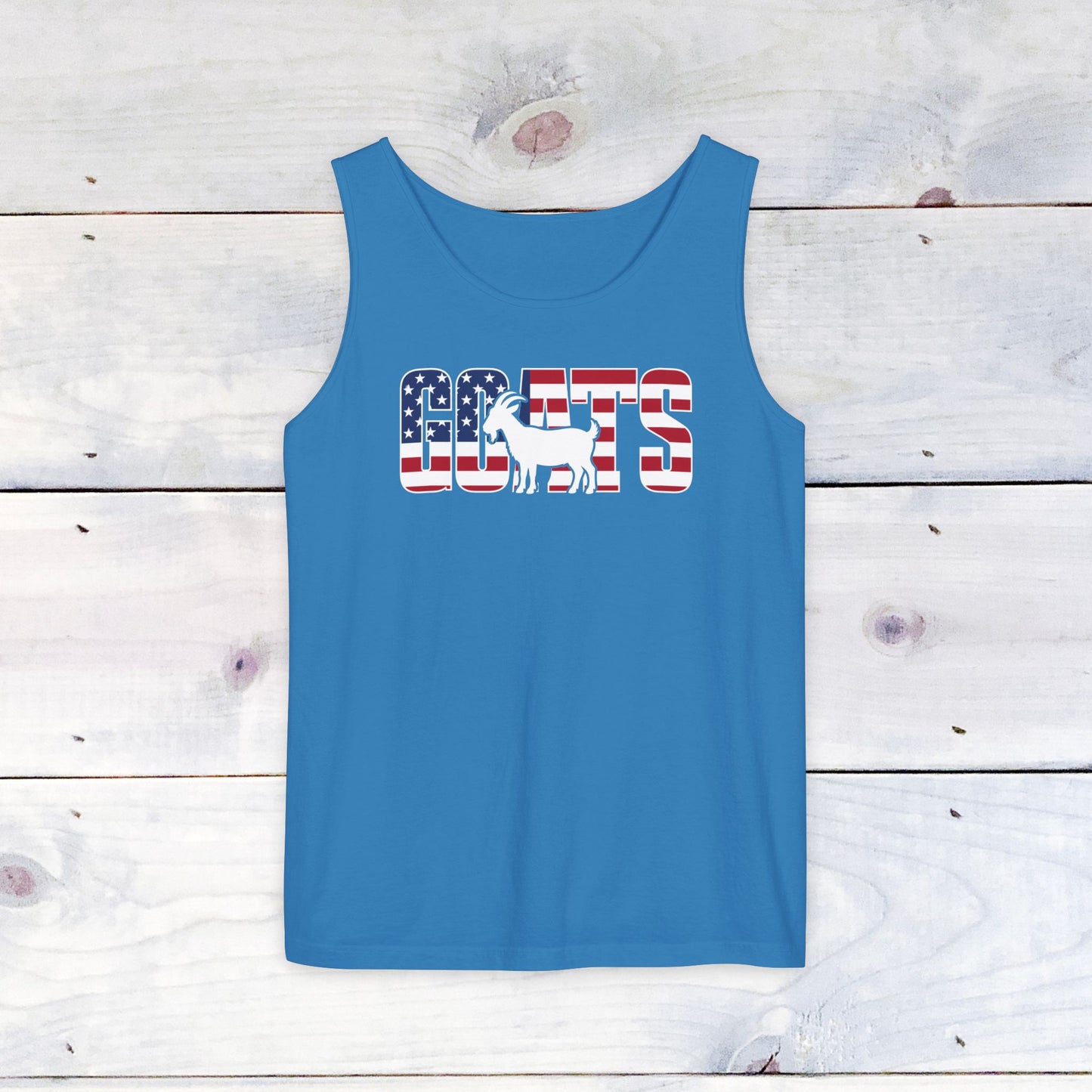 Goats, Stars & Stripes Comfort Colors Tank