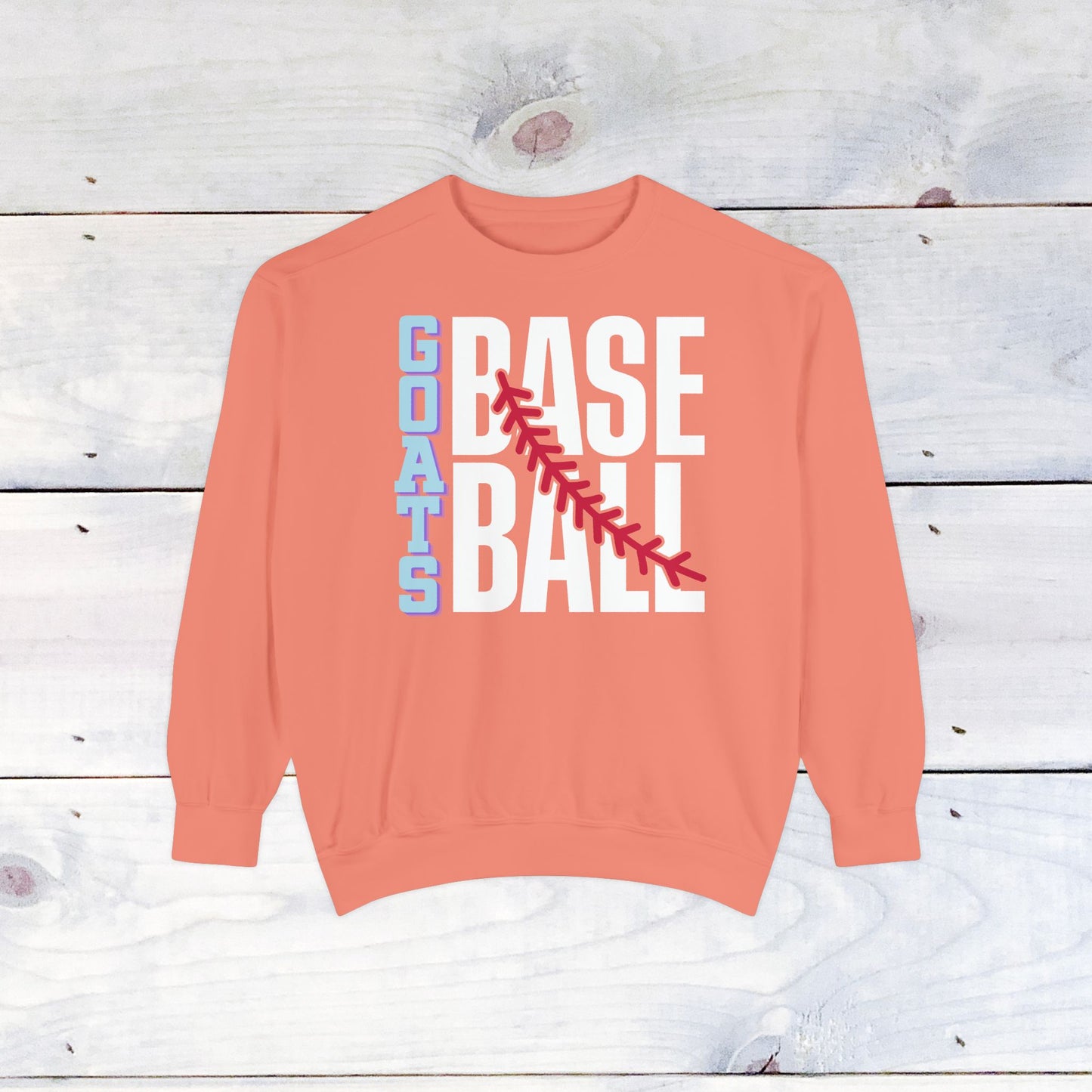 Goats Baseball Comfort Color Sweatshirt