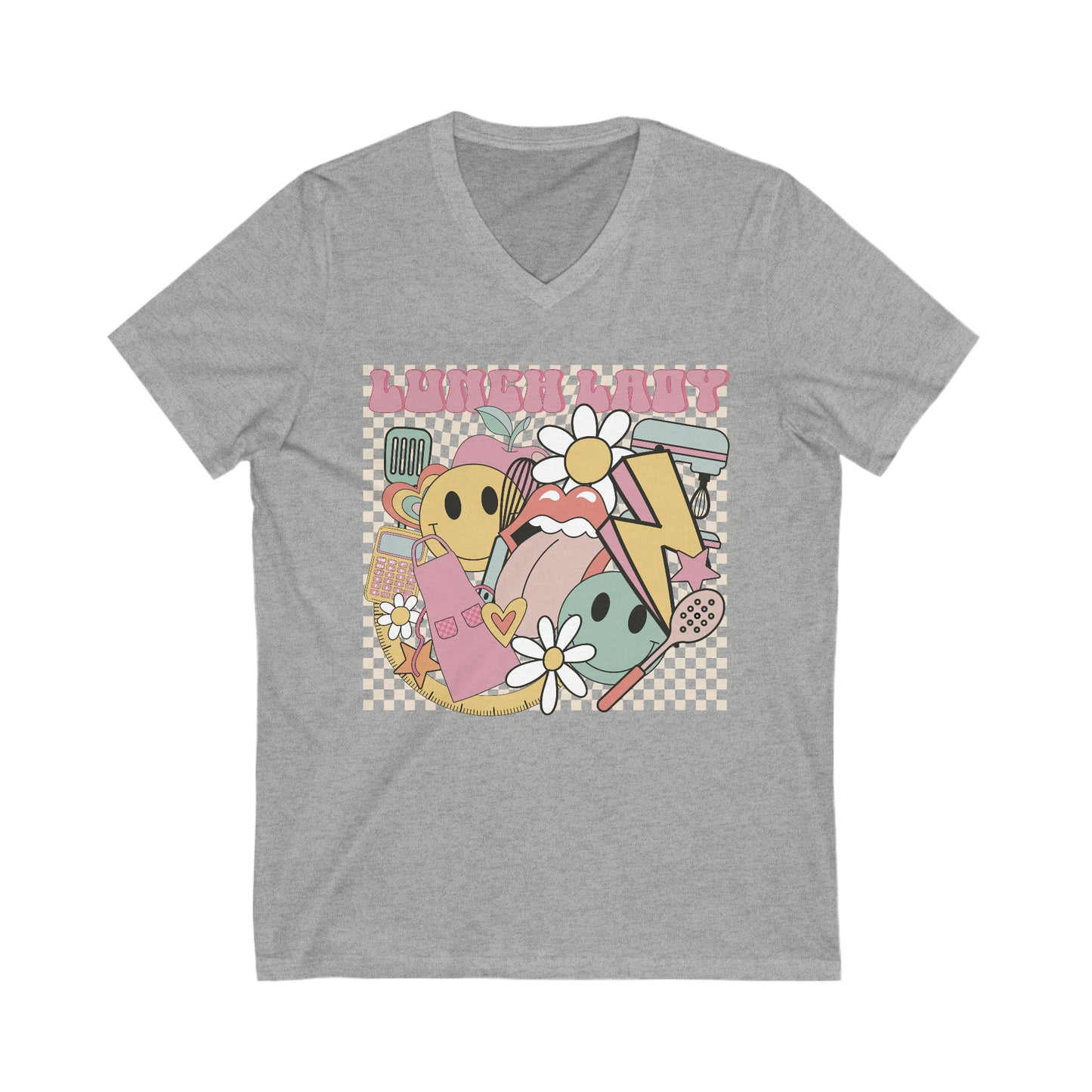 Lunch Lady Unisex V-Neck Tee