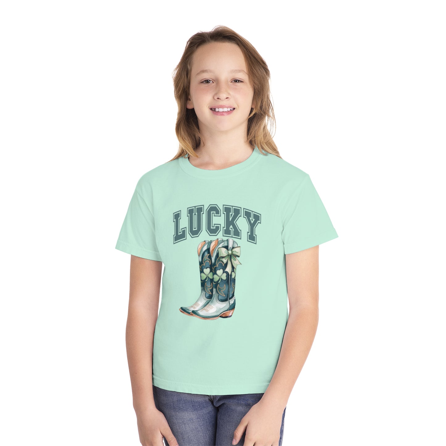 Lucky Girl Youth Comfort Colors Tee