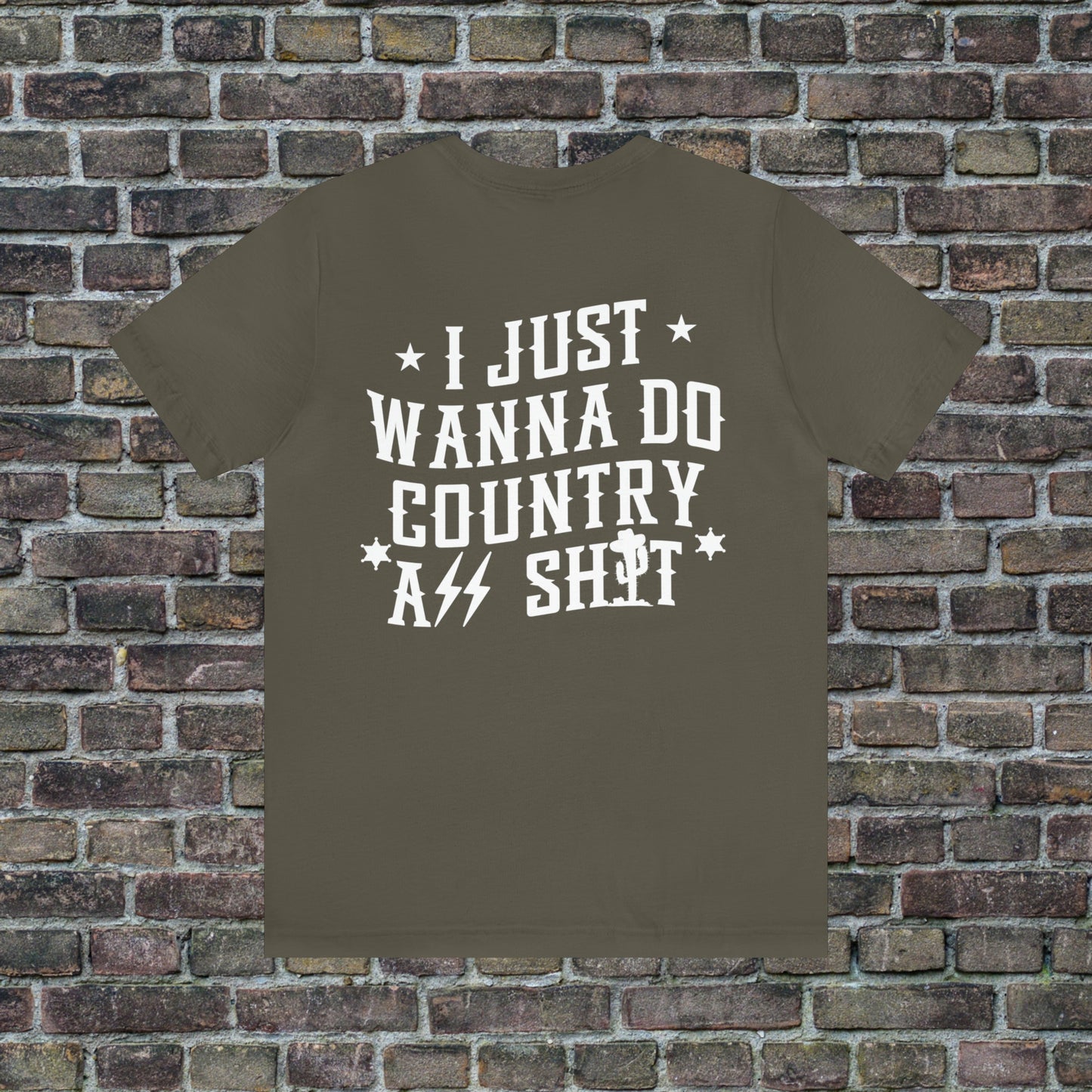 Wallen Tour Shirt - Beer Can Front, Country A$$ Sh*t Back  Unisex T-shirt, White Text