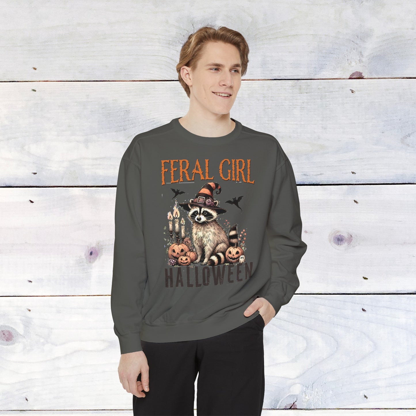 Feral Girl Halloween Comfort Colors Sweater