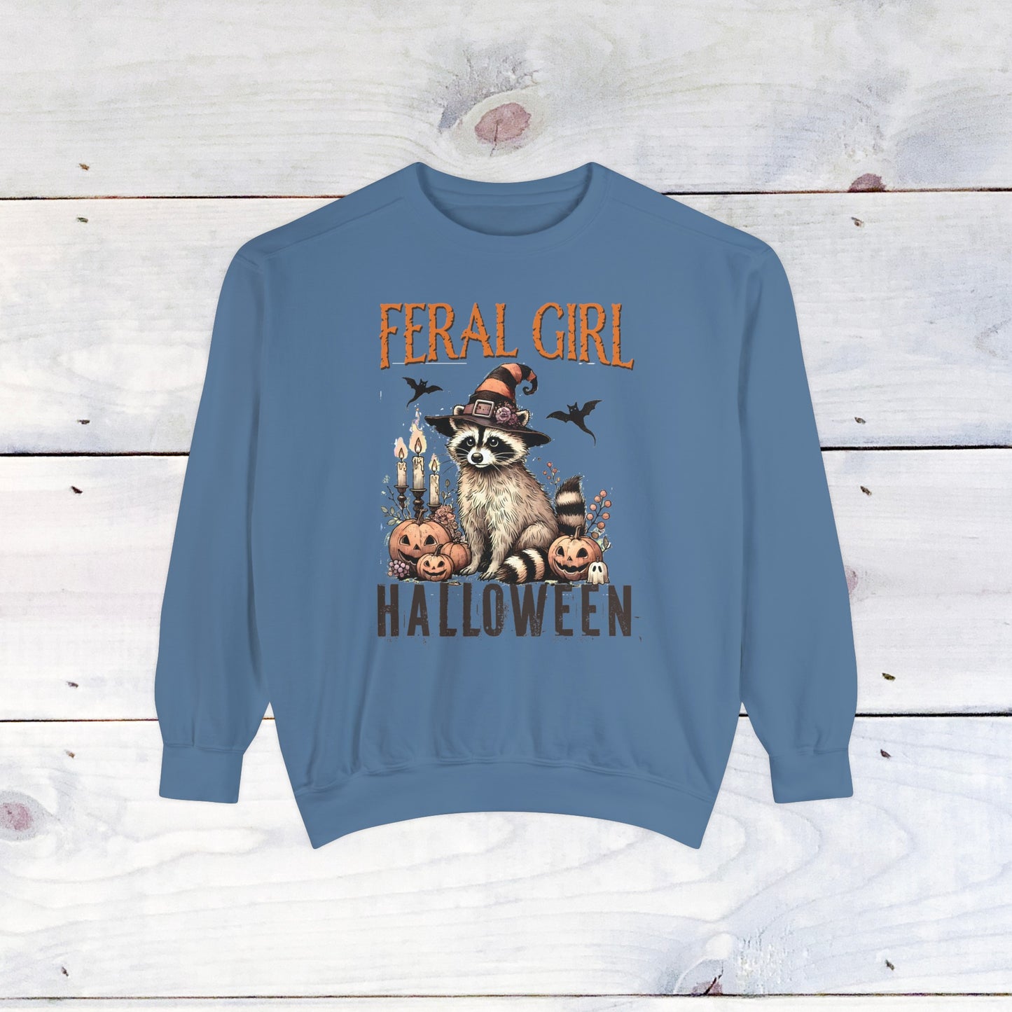 Feral Girl Halloween Comfort Colors Sweater