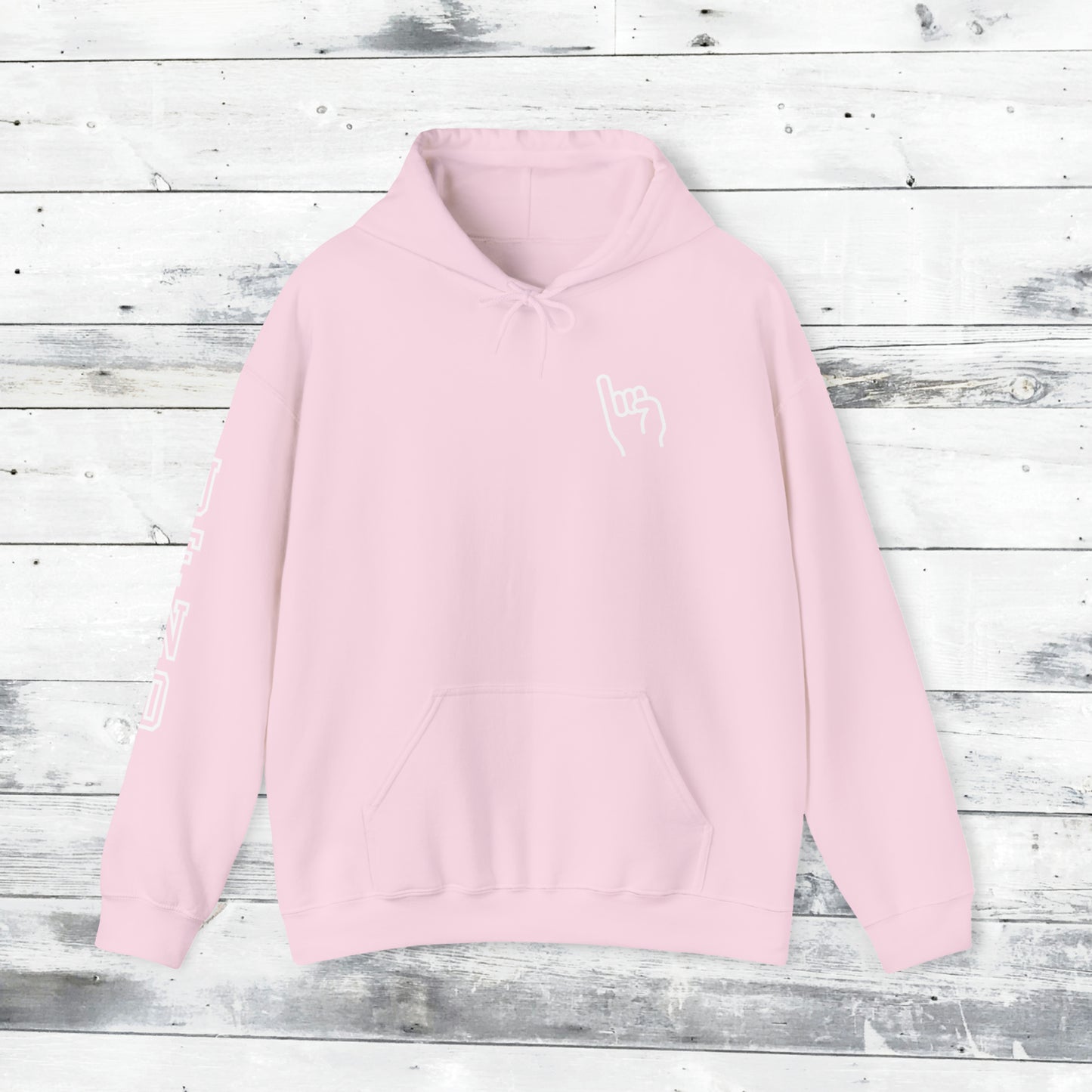 Jackets Stinger Hoodie Front - JFND Sleeve - Old School R back