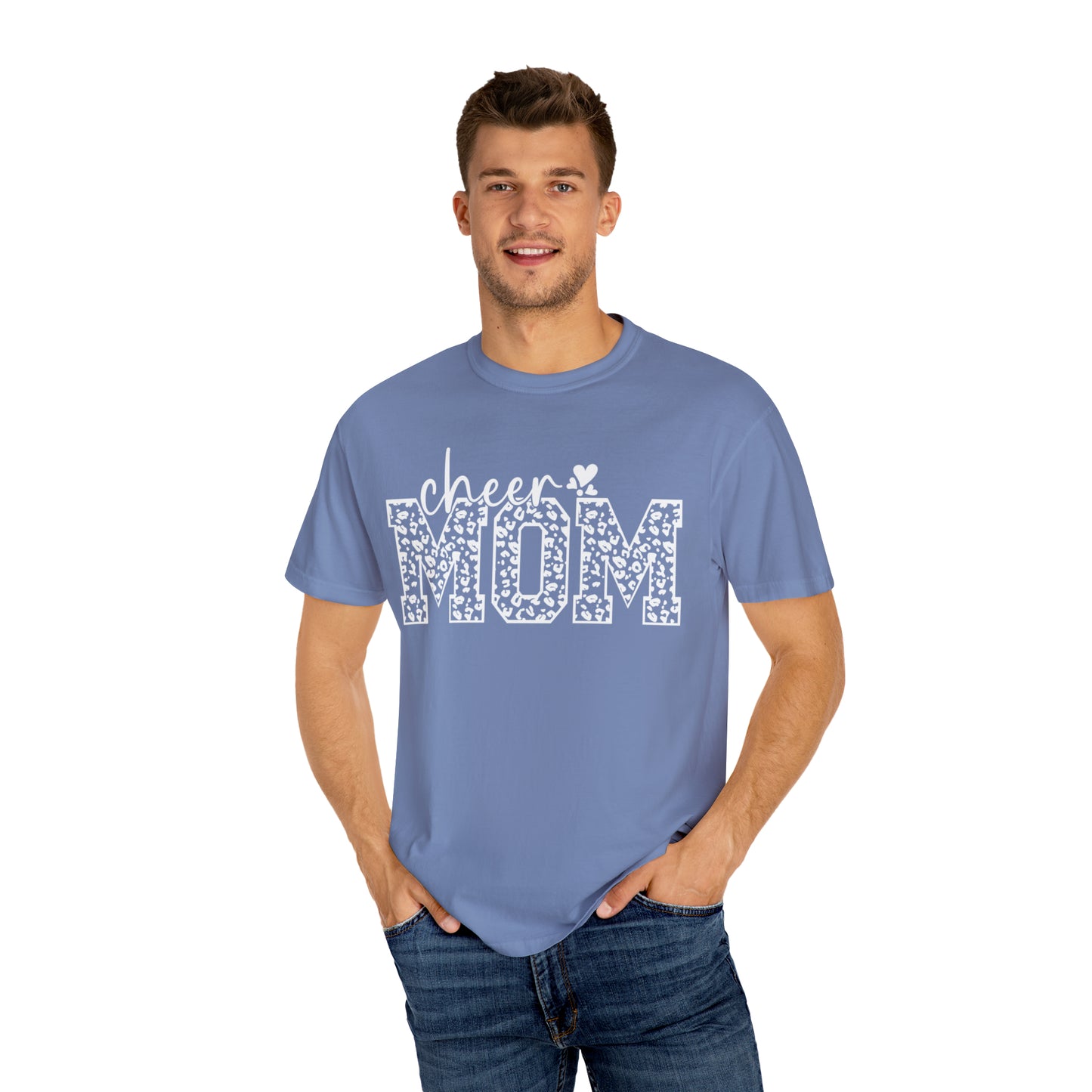 Cheetah Cheer Mom - Comfort Colors T