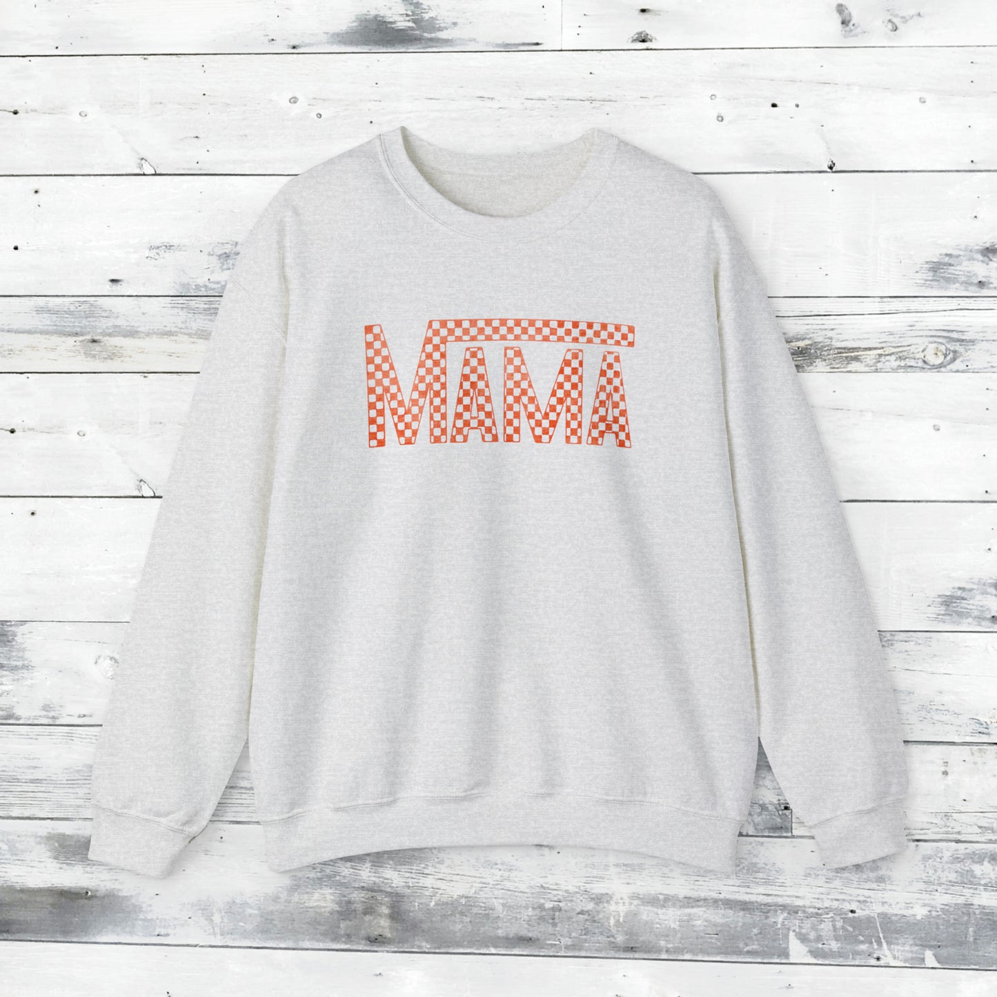 Orange Mama Checkered Sweater