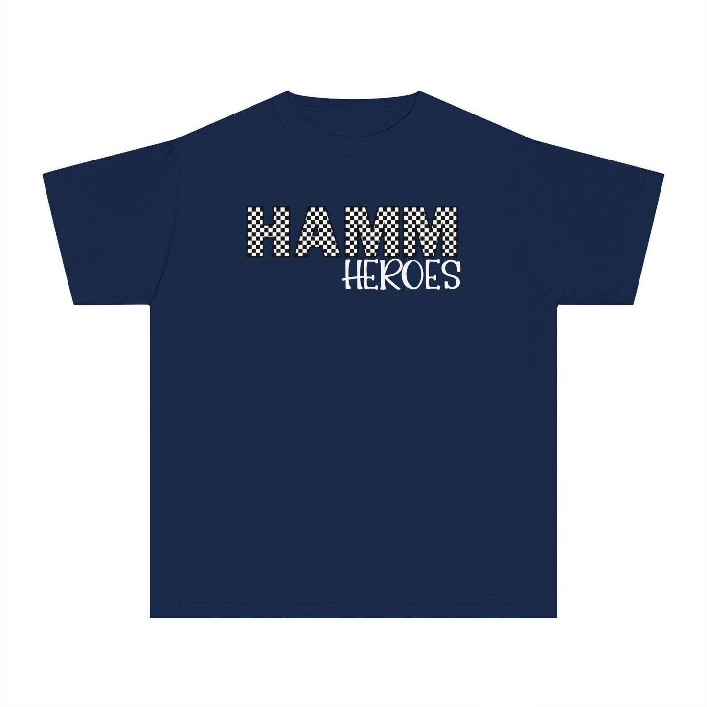 HAMM Checkered Youth Comfort Colors T . White Text