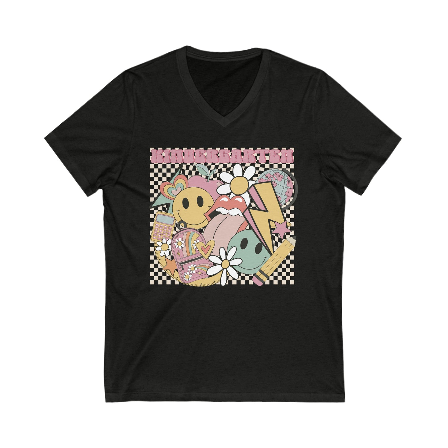 Kinder Teacher Unisex V-Neck Tee