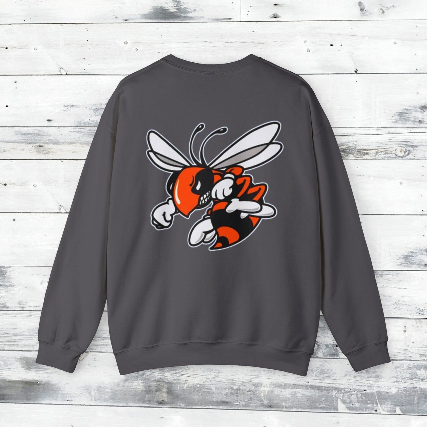 JFND front and Yellowjacket back Sweater