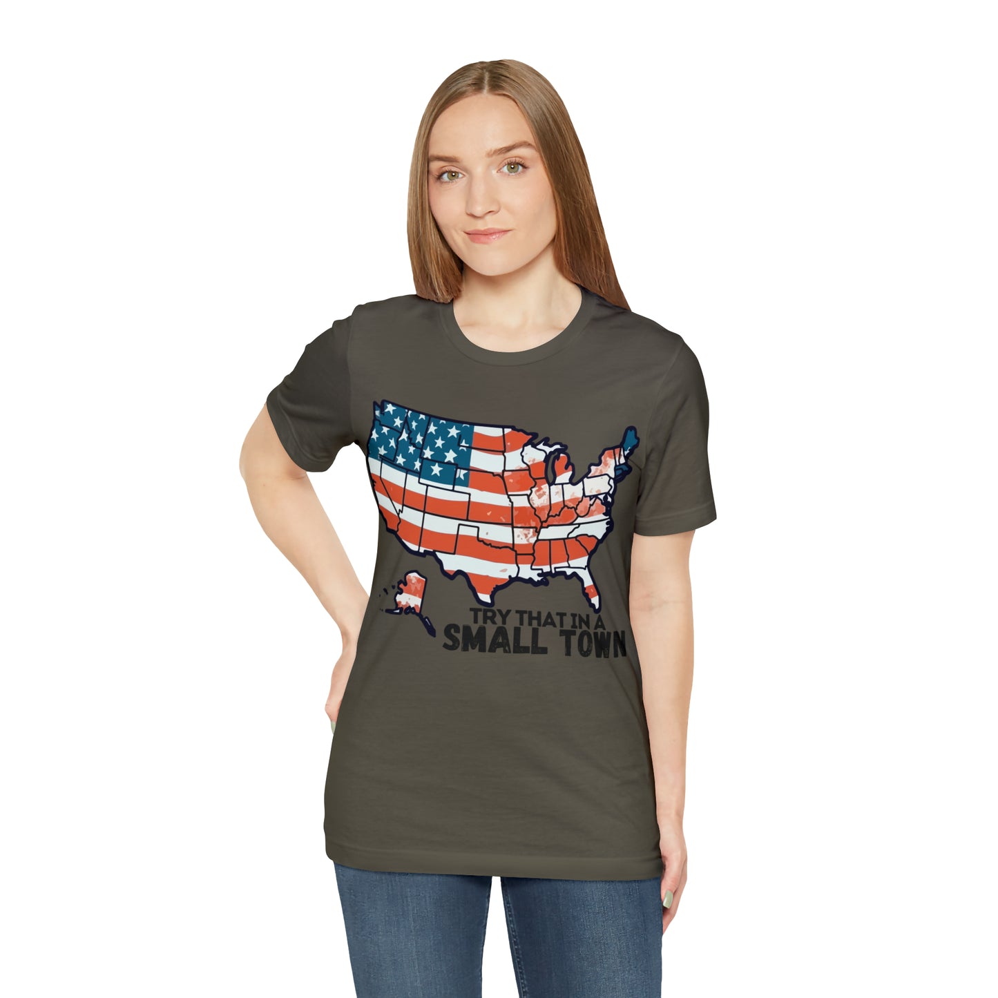Try That in a Small Town - America Front Graphic - Aldean - Unisex Classic T-Shirt