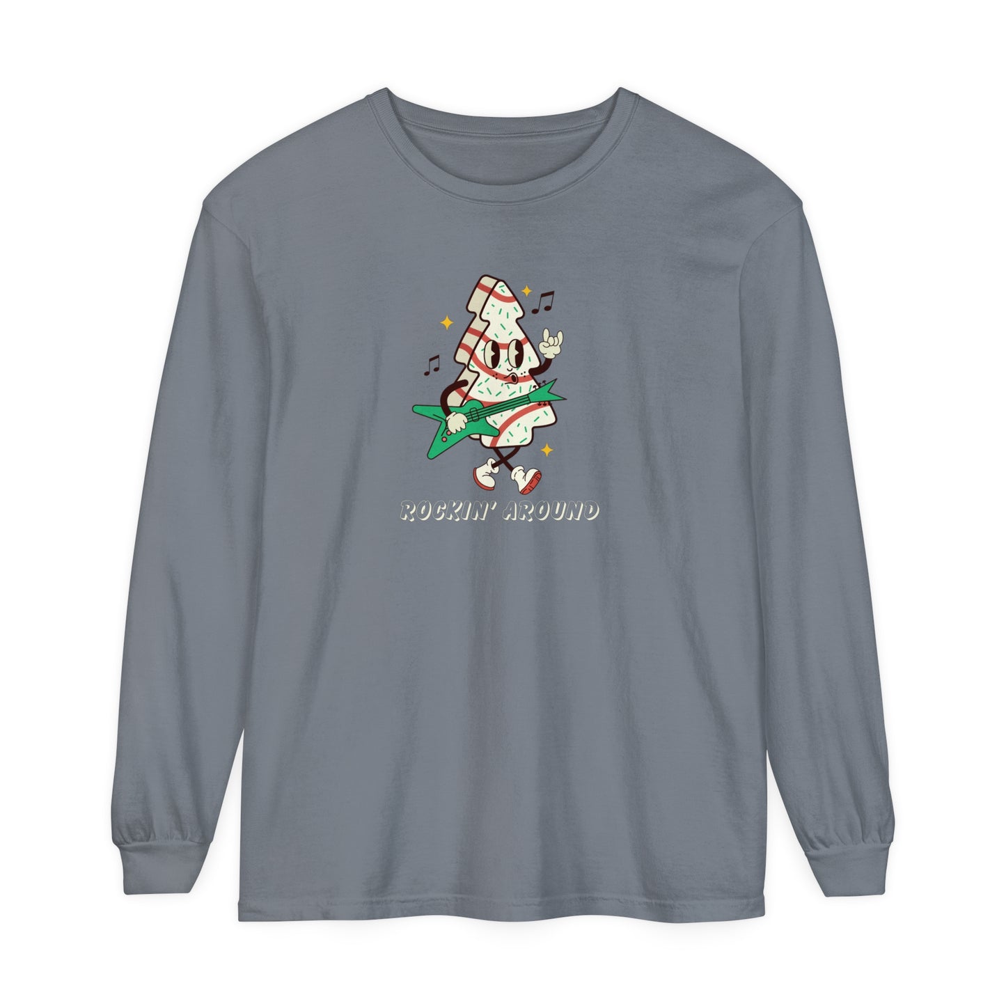 Rockin' Around the Christmas Tree  Comfort Colors Long Sleeve T-Shirt