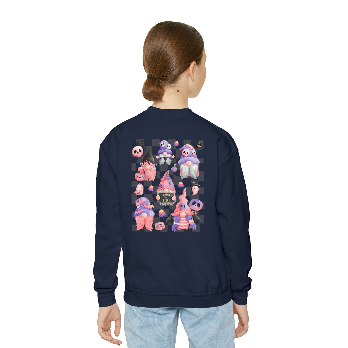 Girls Youth Halloween Gnome Sweater