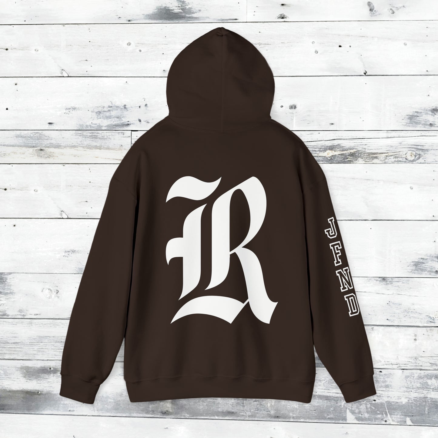 Jackets Stinger Hoodie Front - JFND Sleeve - Old School R back