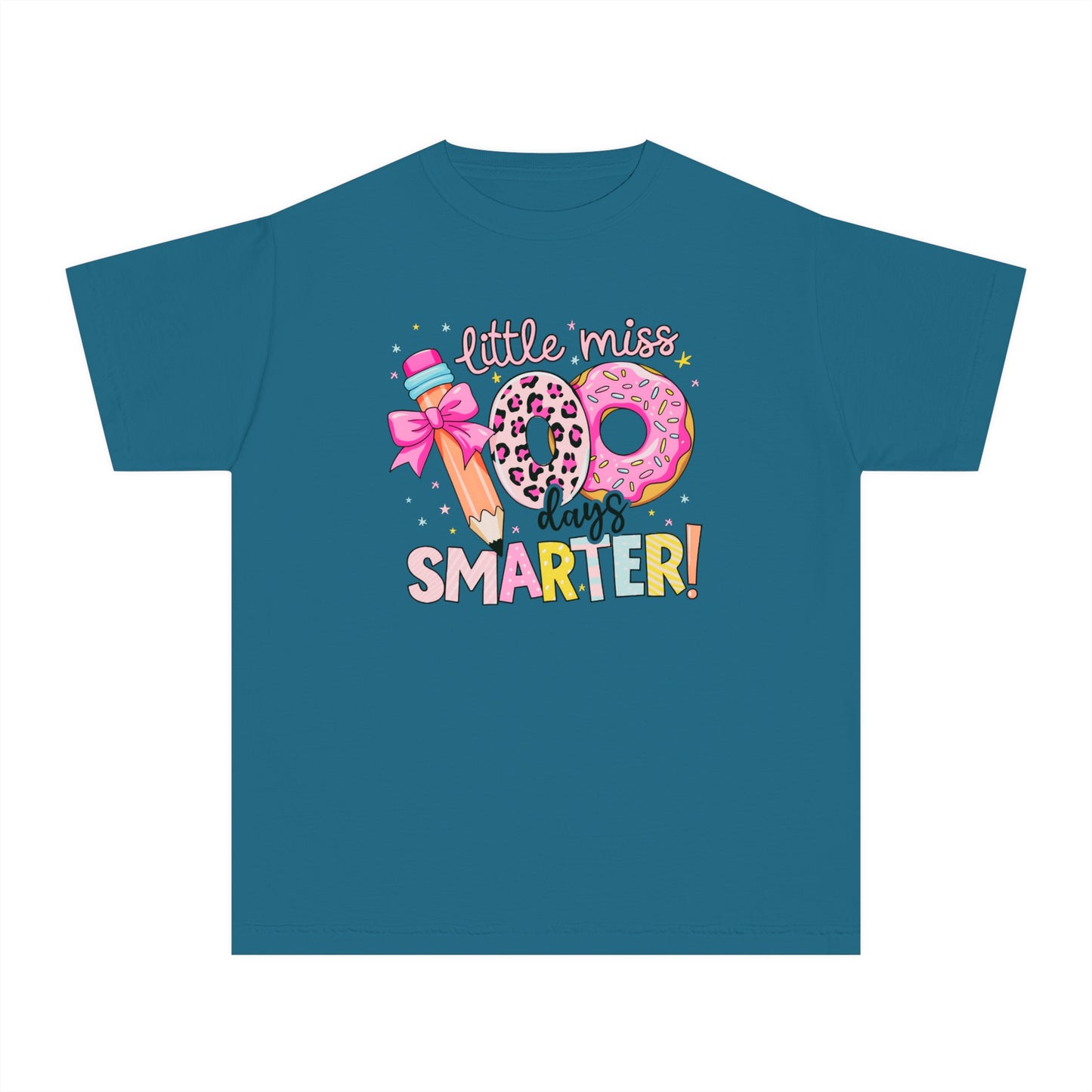Youth Little Miss 100 Days Comfort Colors Tee