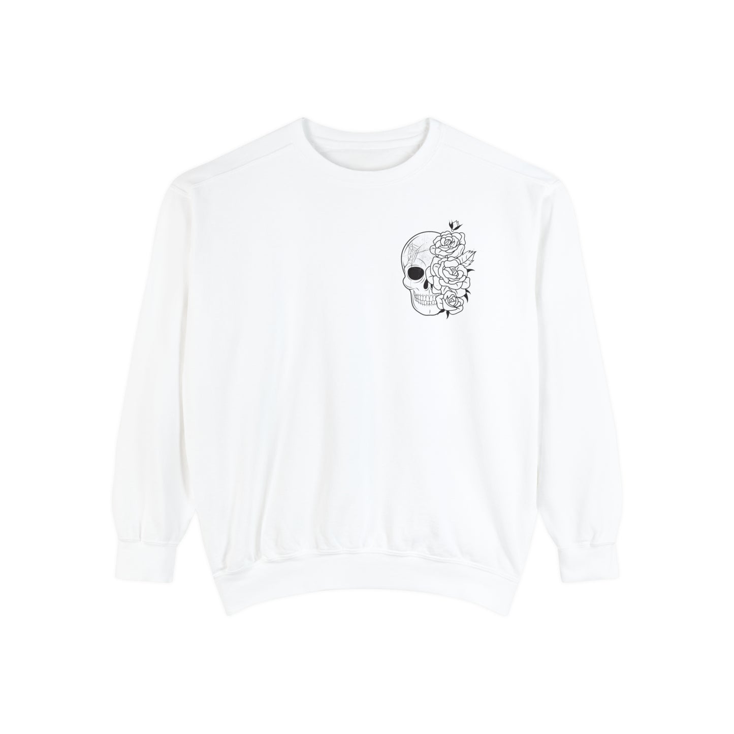 Skull Front, Vastly Overrated Back - Comfort Colors Pullover - Multi Color Options