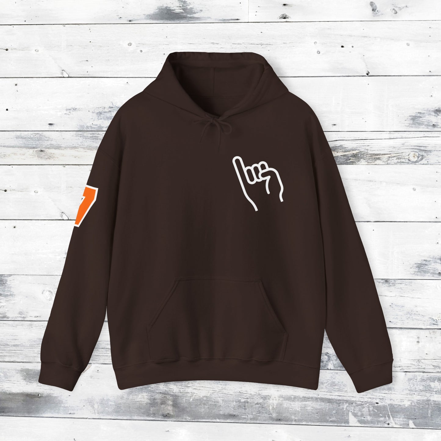 Custom Number Sleeve Jackets Stinger Hoodie Front - Old School R back